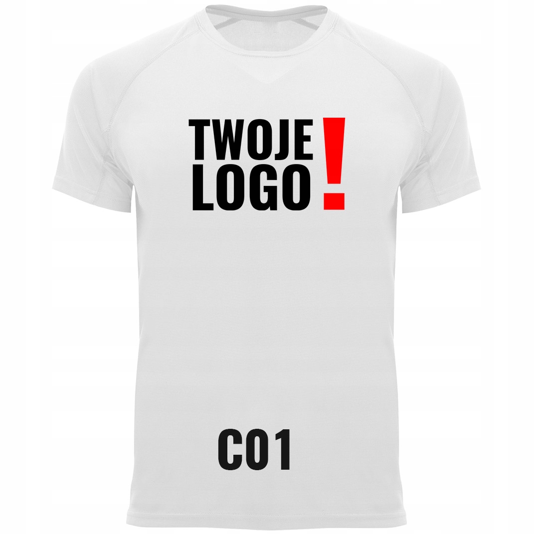 KOSZULKA DO BIEGANIA TERMOAKTYWNA SPORTOWA LOGO Dekolt okrągły