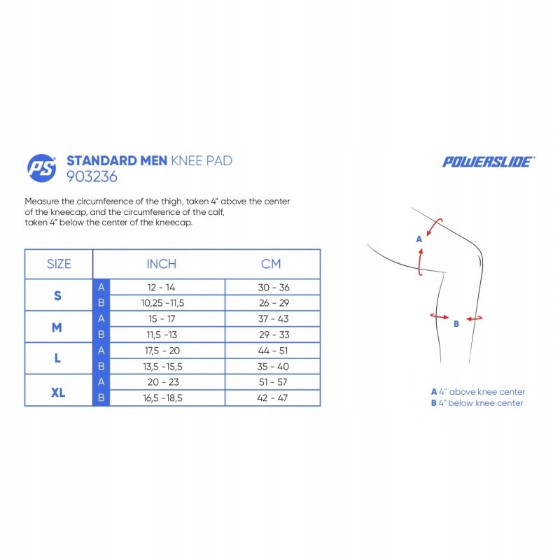OCHRANIACZE NA ROLKI POWERSLIDE STANDARD KNEE S NA KOLANA EAN (GTIN) 4040333499443