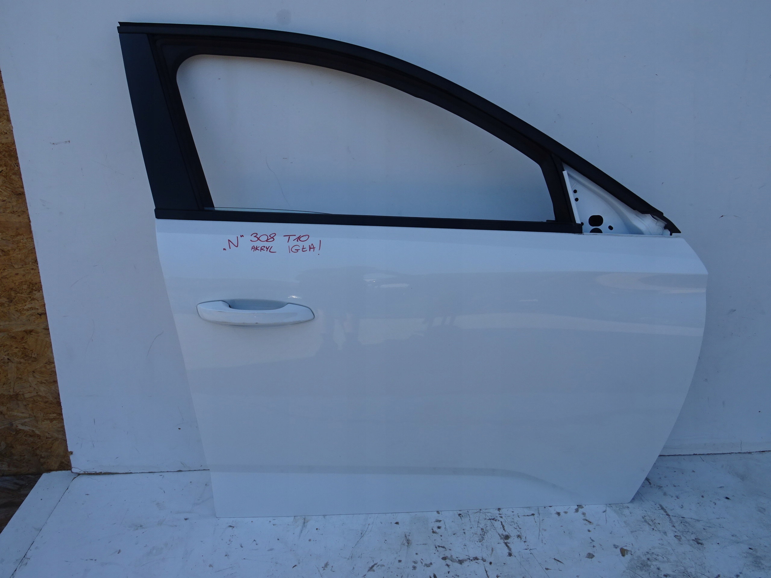 PEUGEOT 308 T10 DRZWI PRAWE PRAWY PRZÓD PRZEDNIE BEZ MALOWANIA