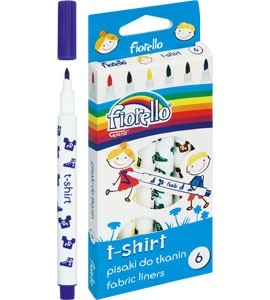 

Pisaki do tkanin Mazaki T-shirt Fiorello 6 kol