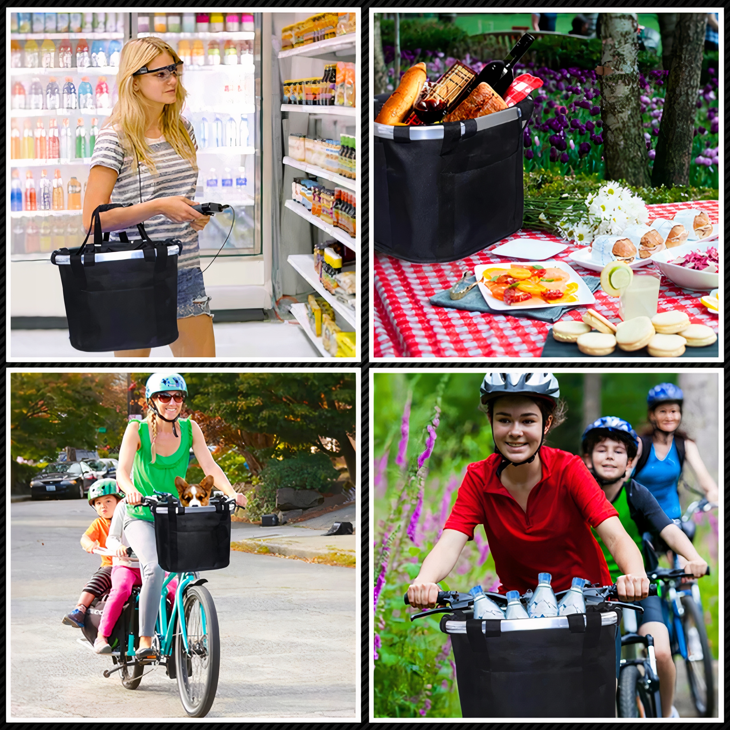 KOSZYK NA ROWER KIEROWNICĘ KOSZ ROWEROWY DO ROWERU WPINANY TORBA + UCHWYT Marka SPI 55