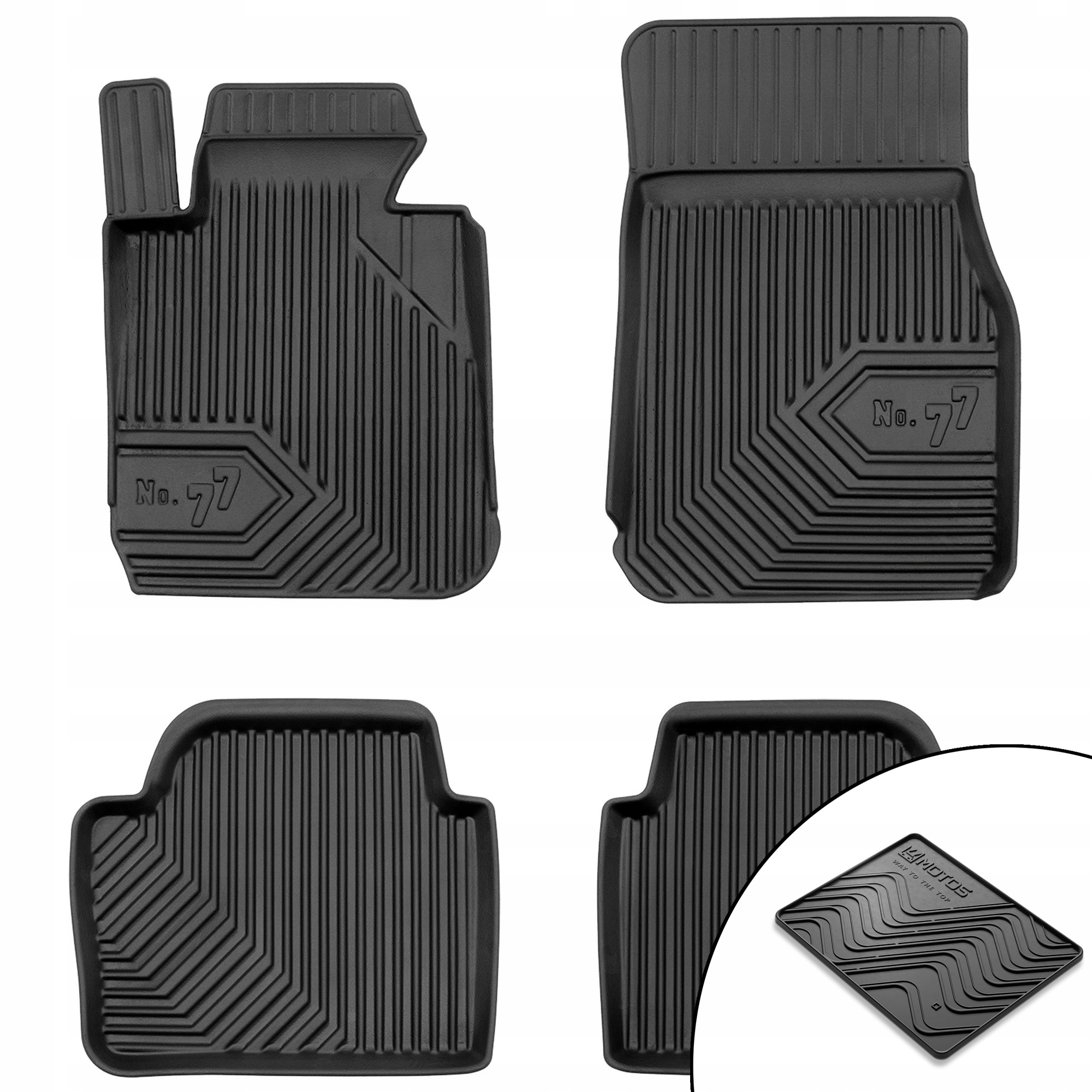 Dywaniki gumowe No.77 Bmw Seria 3 F30 2011-2018 Sedan nie pasują do wersji