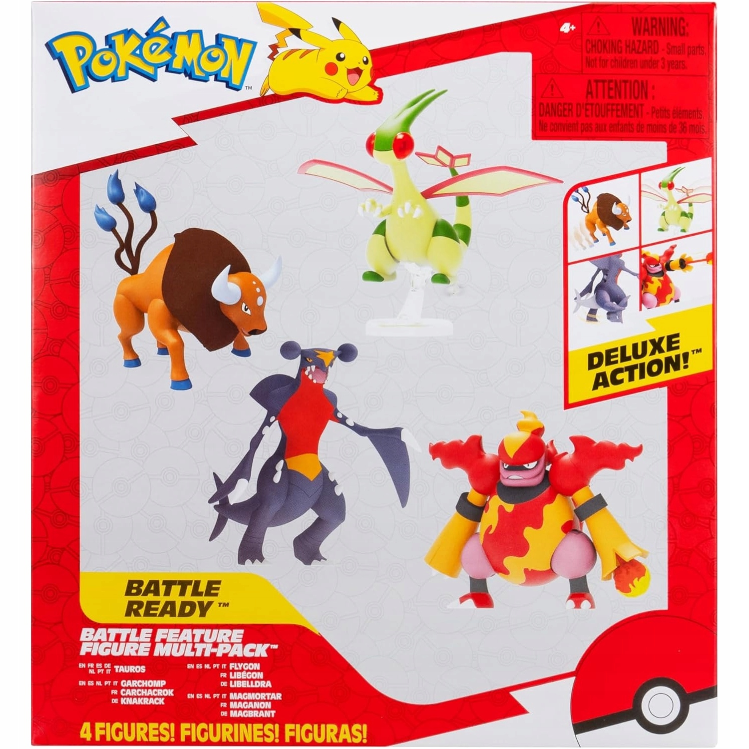Pokemon Battle Features Vícebalová Figurka Tauros Flygon Garchomp Magmortar