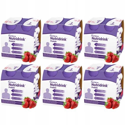 Nutridrink Protein O Smaku Truskawkowym 24 x 125 ML Niedożywienie