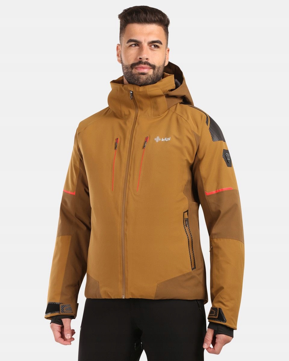 Pánská lyžařská bunda Kilpi Turnau-m hnědá 6XL