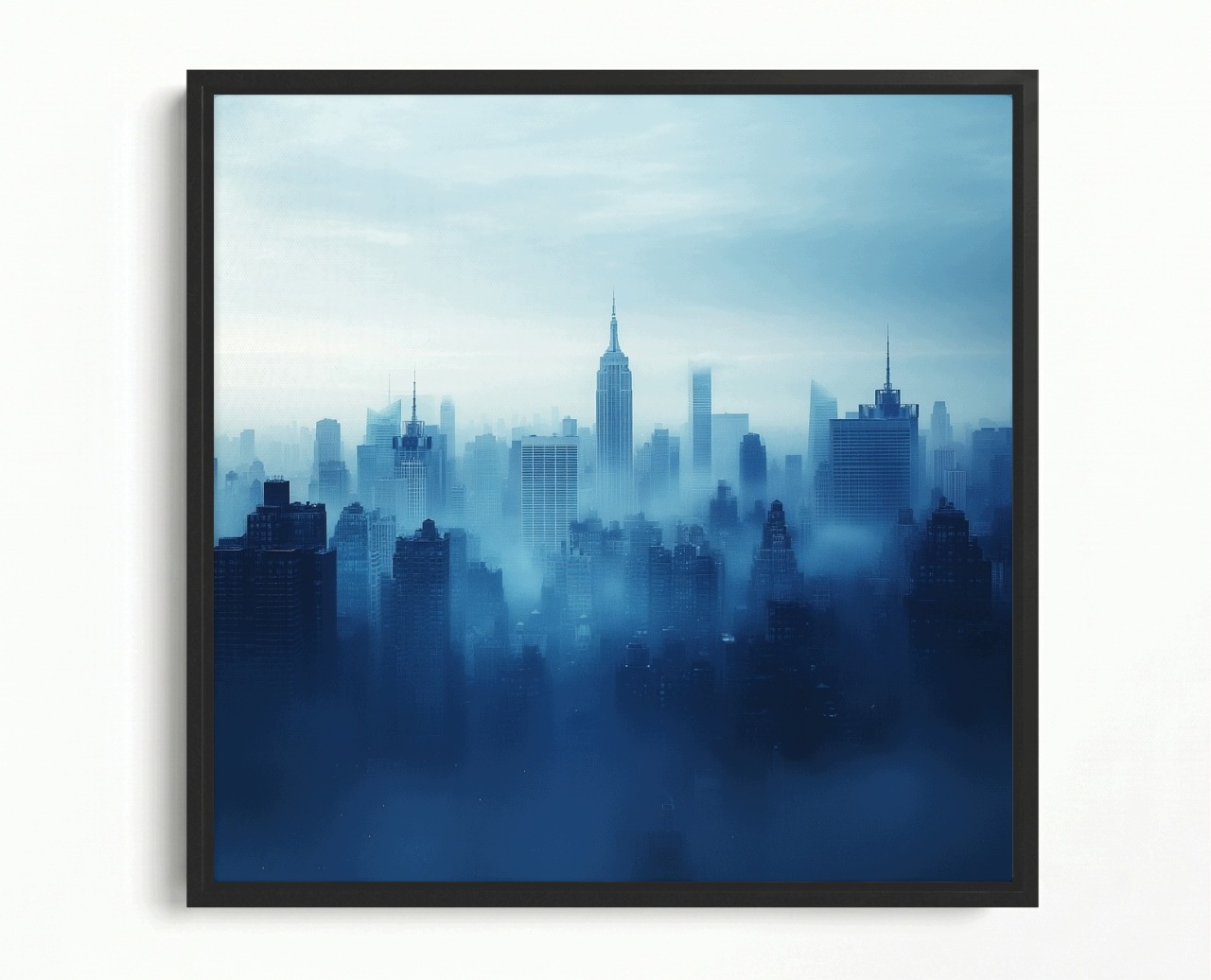 Obraz Rám American Box Pohled Na Město New York Panorama Mrakodrapy 40x40