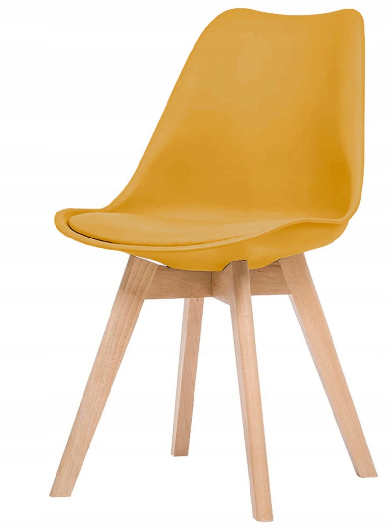 Stolička z umelej EKOkože oranžová 4 ks