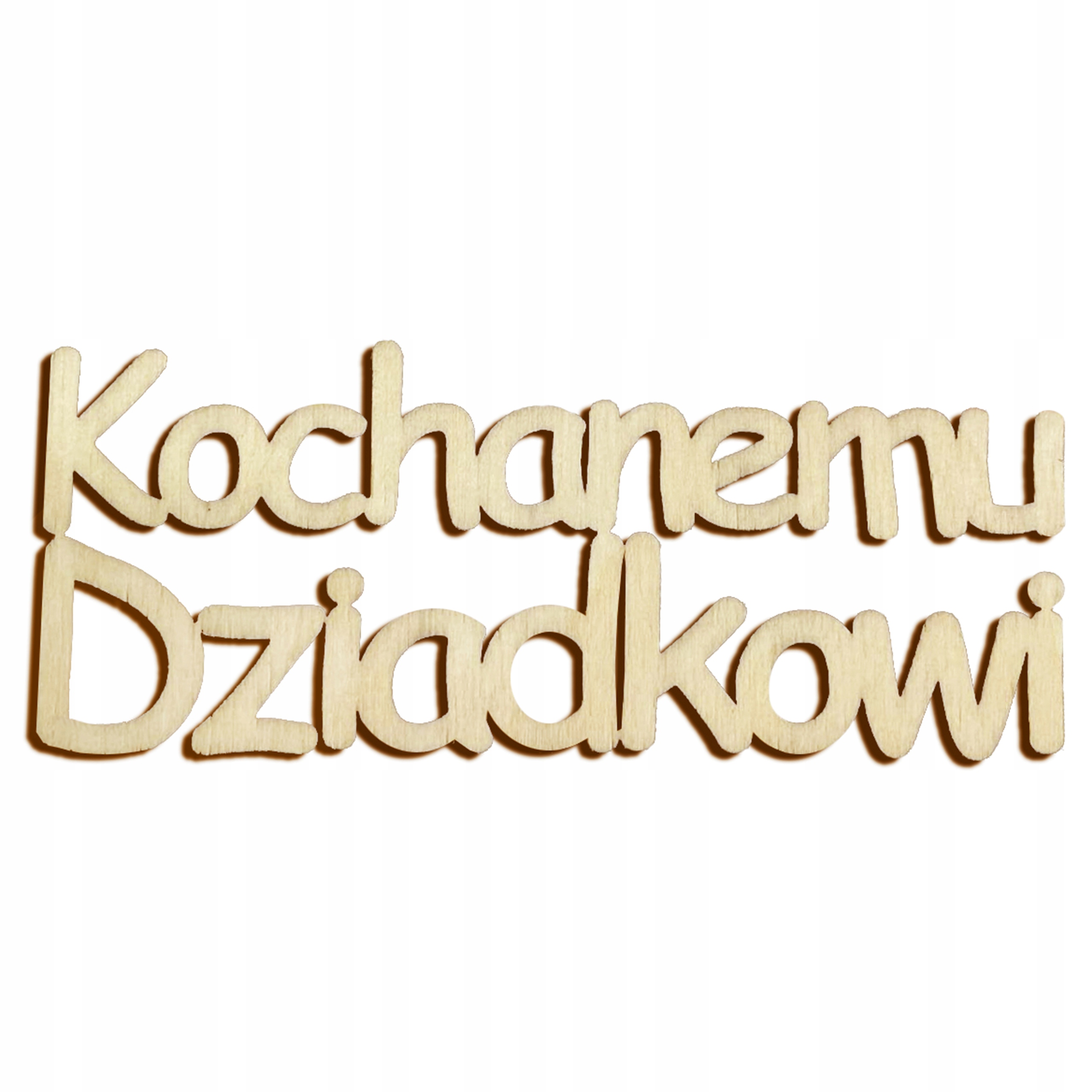 Napis drewniany Dzień Dziadka Kochanemu Dziadkowi sklejka tabliczka 9x3,5cm