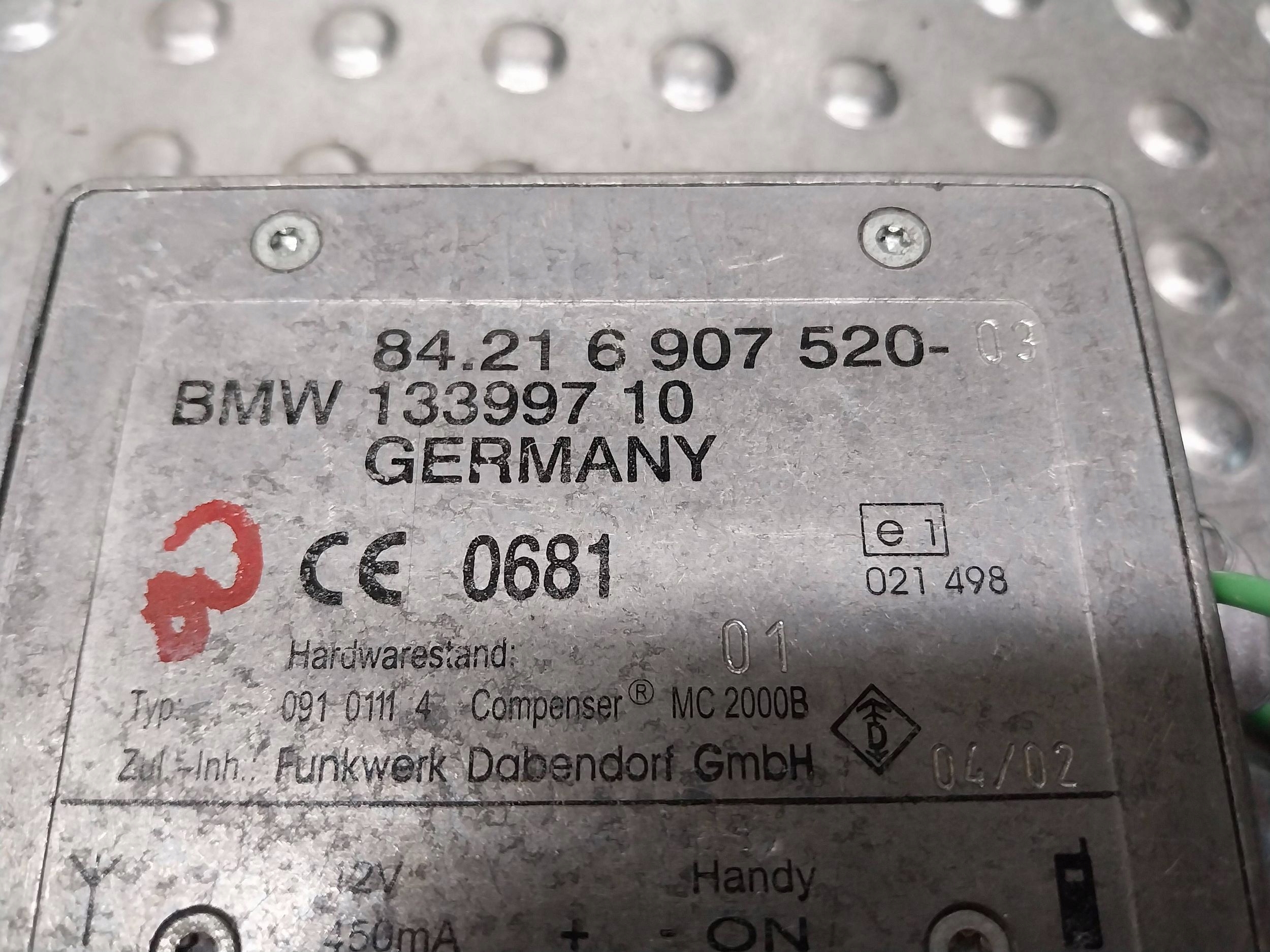 module control unit amplifier TEFLFONU 6907520 BMW E46 E39 X5 E53