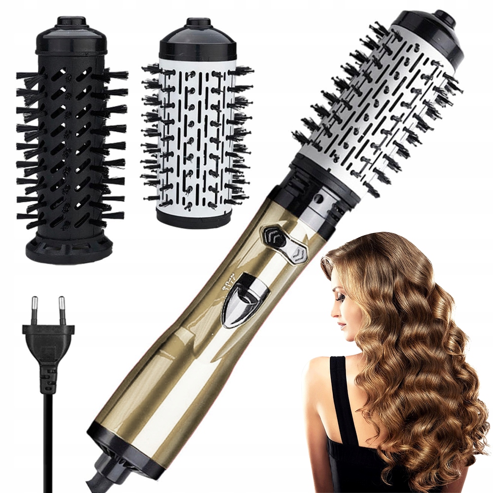 Obrotowa Szczotka Z Gorącym Powietrzem, Jonowa Włosów, Lokówka Elektryczna