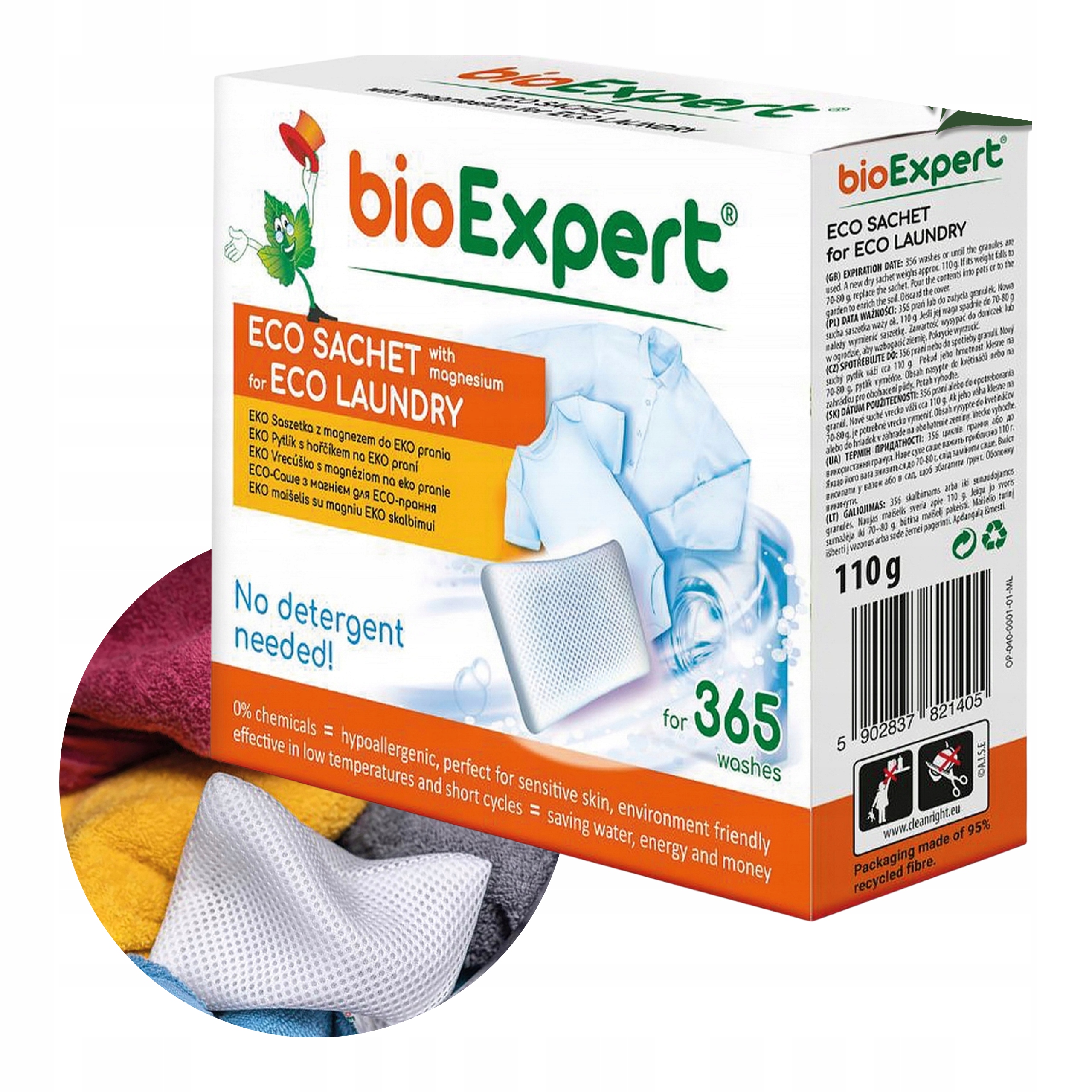 Levně Víceúčelový sáček na praní 365 praní BioExpert Ekologický, Nulová Chemie