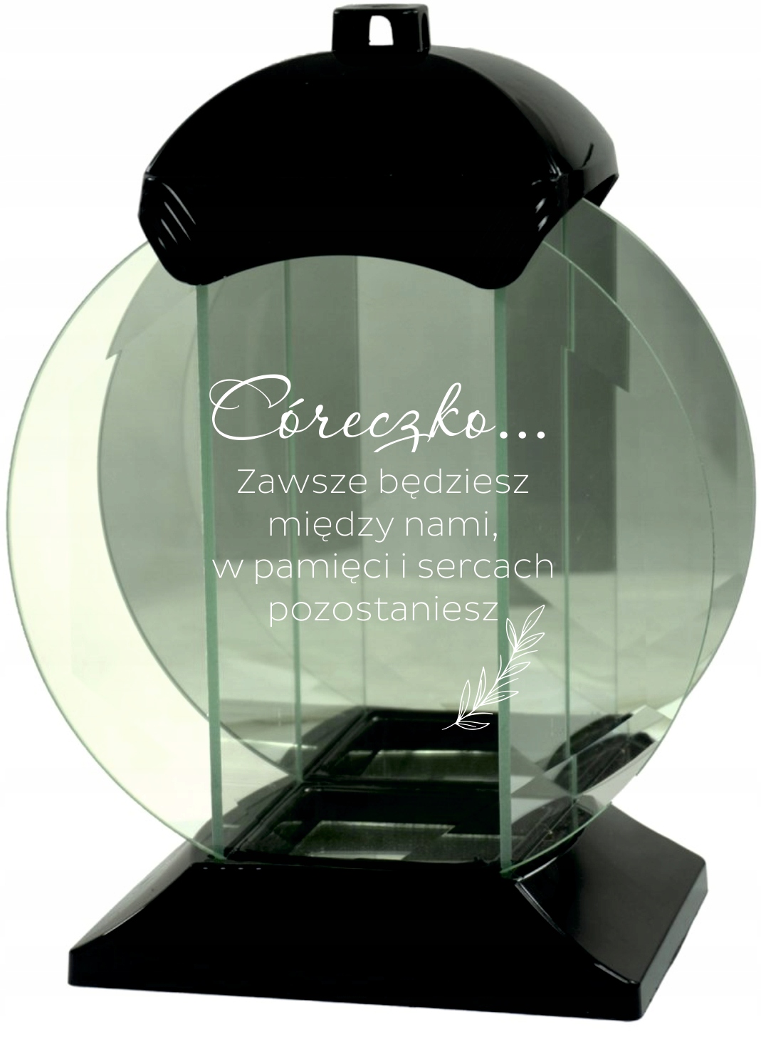 Hřbitovní Svíčka Skleněná rytina Dcerka