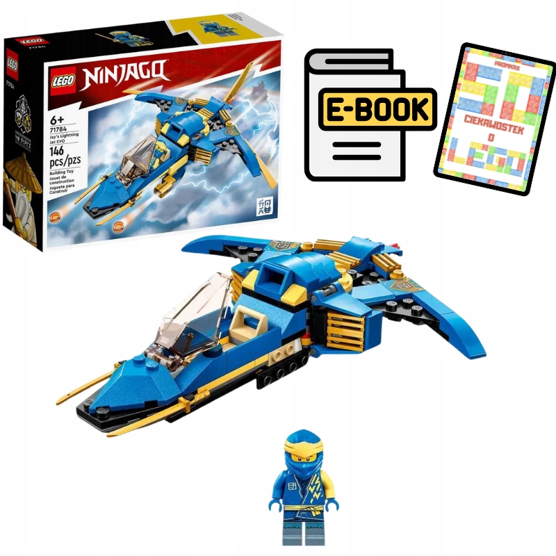 LEGO Ninjago - Odrzutowiec ponaddźwiękowy Jay'a EVO + EBOOK GRATIS