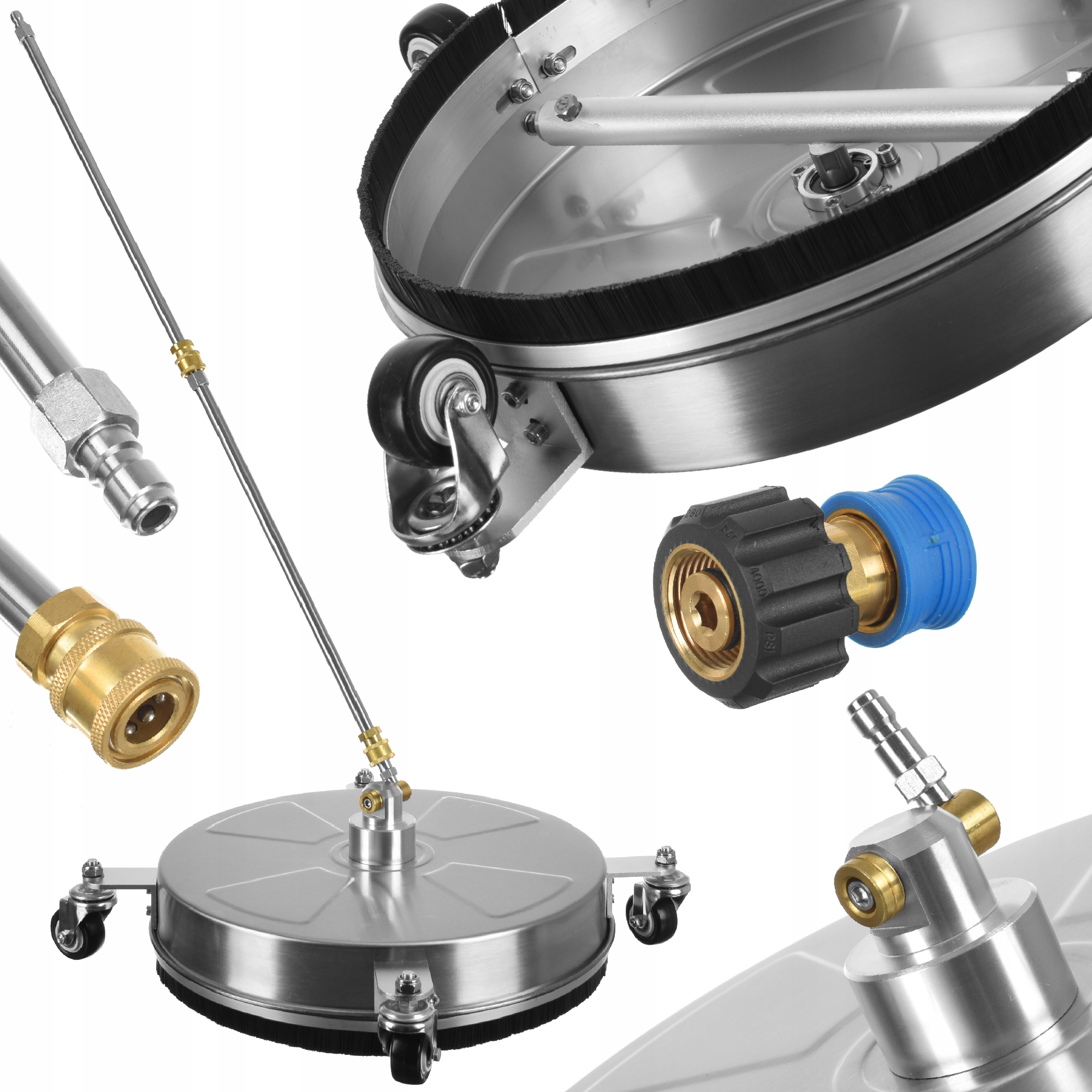 Szczotka do mycia kostki tarasu T-racer 15" 38cm myjka M22 Karcher Hd Hds