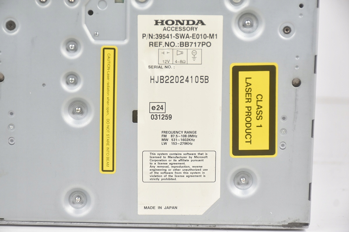 RADIO navigation HONDA CR-V III 39541-SWA-E010-M1
