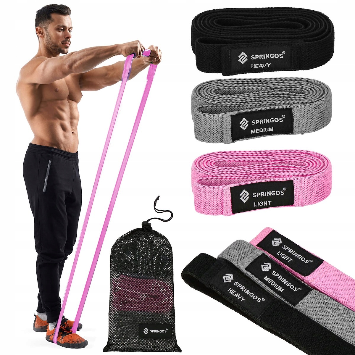 

Zestaw 3 Gum Hip Bands Oporowych Ćwiczenia Fitness