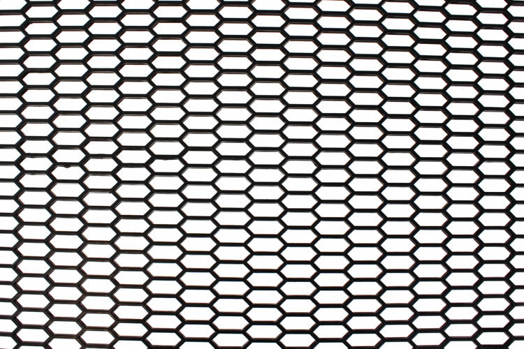 Síťka Pu Honey Comb Black 120X40 CM