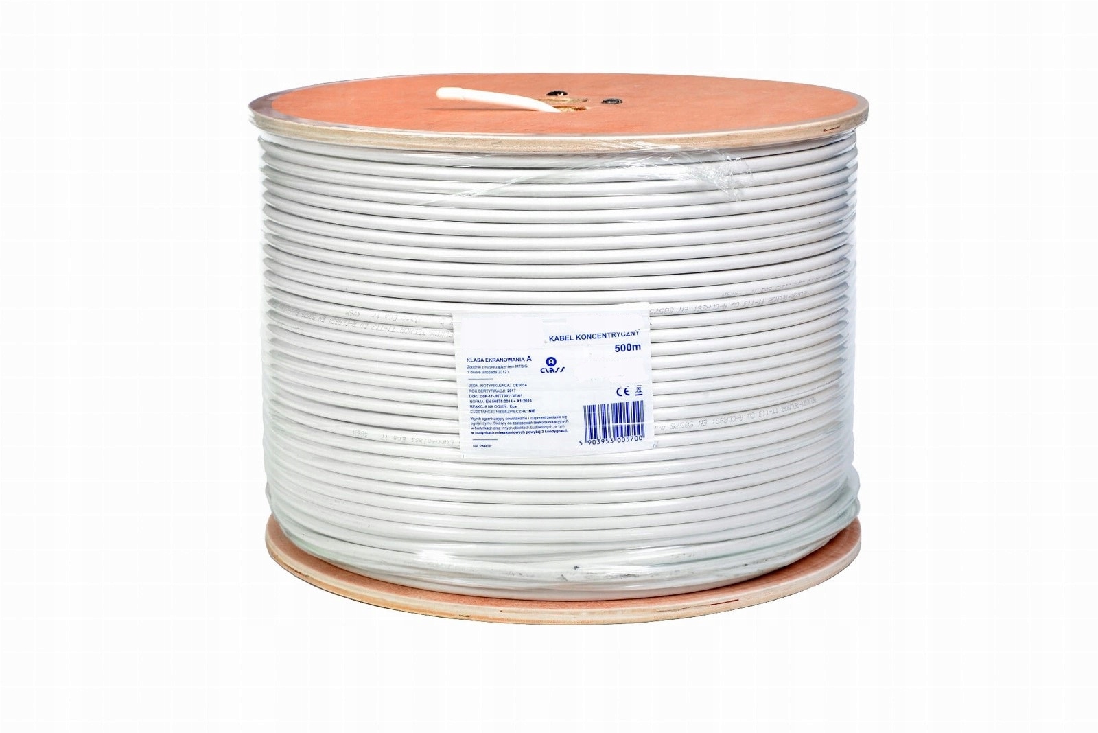 KABEL ANTENOWY KONCENTRYCZNY TRISET-113 TRISHIELD MIEDŹ 1MB NA METRY Średnica zewnętrzna 7 mm