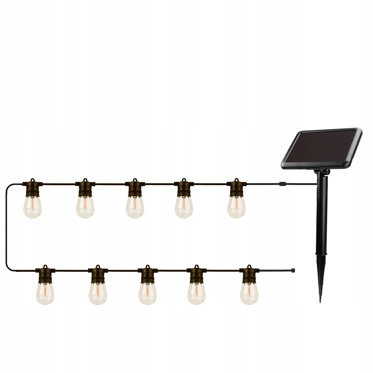 Led Solární Girlanda Sunari FLS-60 7,5 M 10 Žárovek IP44, Kvalita