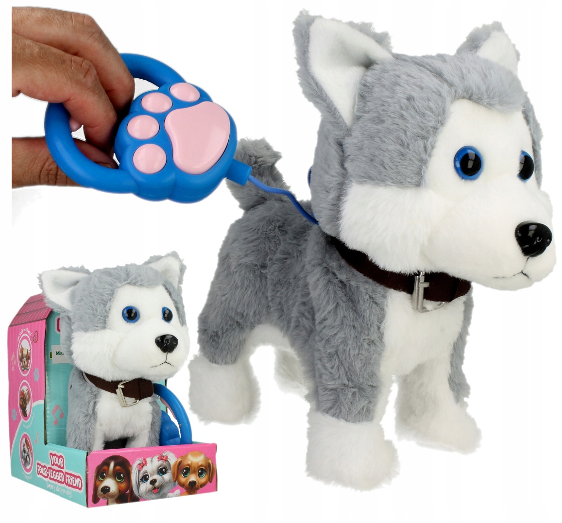 

Interaktywny Piesek Husky Zdalnie Sterowany Pies