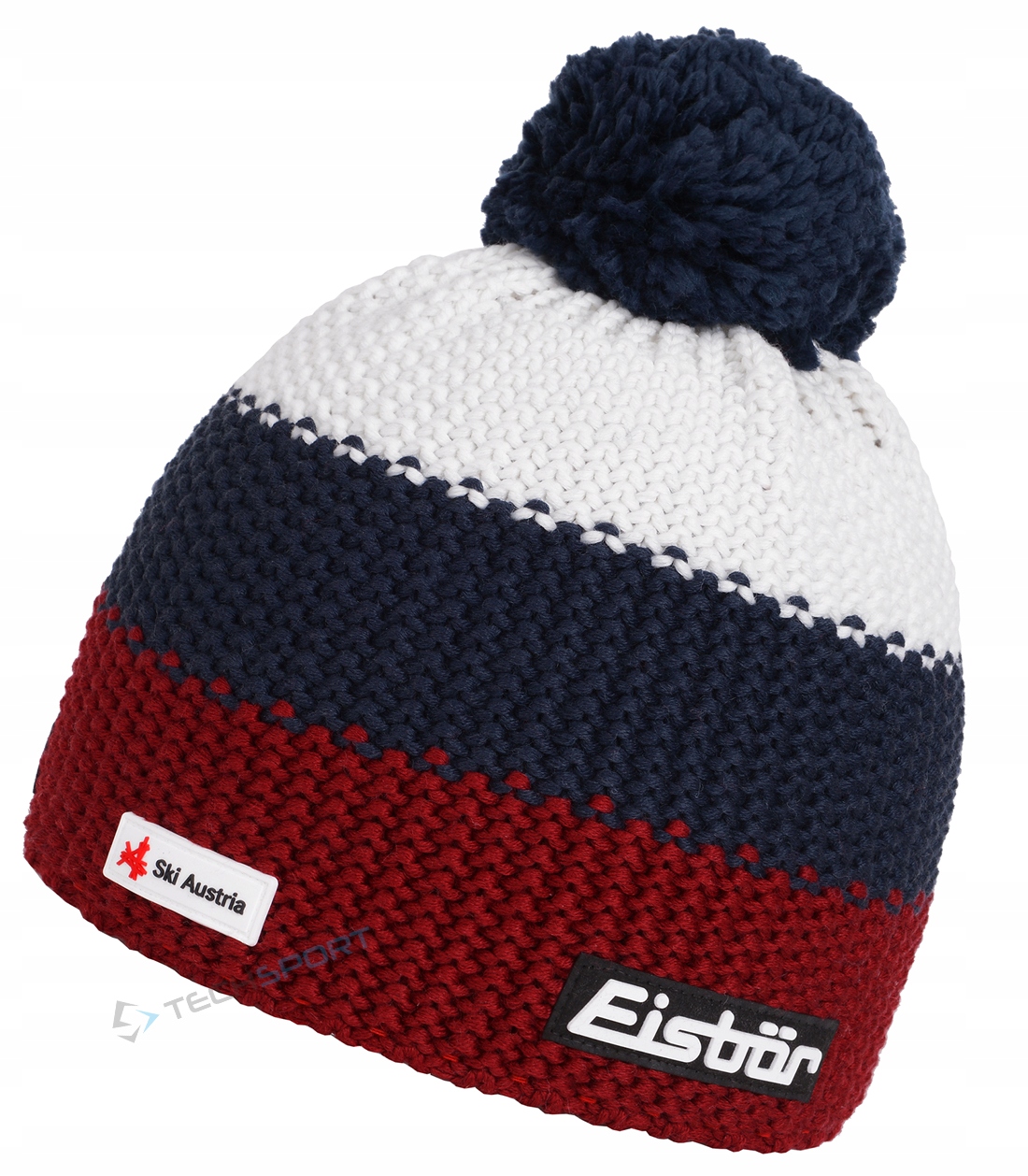 Markowa Ciepła Czapka Zimowa Eisbar Star Pompon Mu Ska 243 Wełna Merino