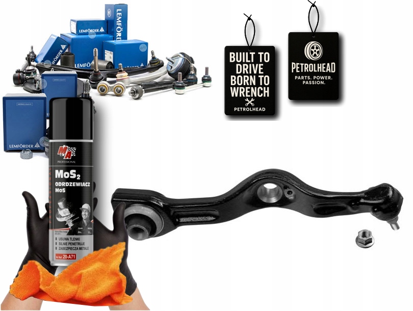 Rameno Mercedes Přední W221 Dolní Zadní Lemforde #Petrolhead Pro+ Kit1