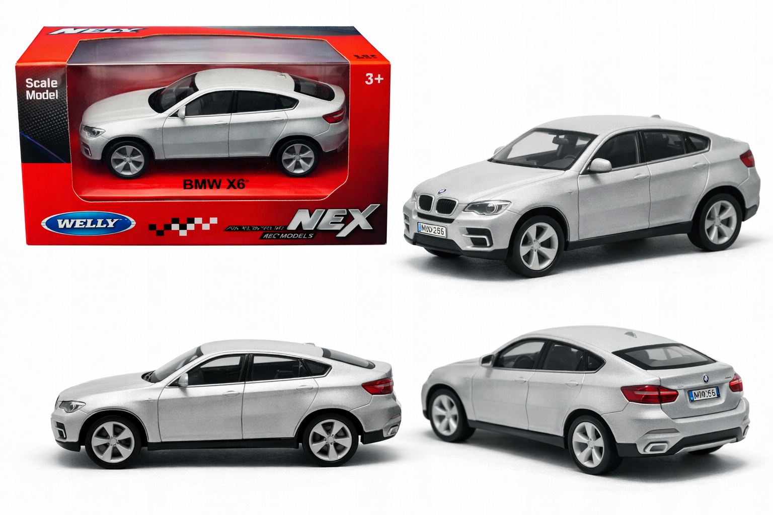 Samochód Metalowy BMW X6 1:64 | Model Kolekcjonerski