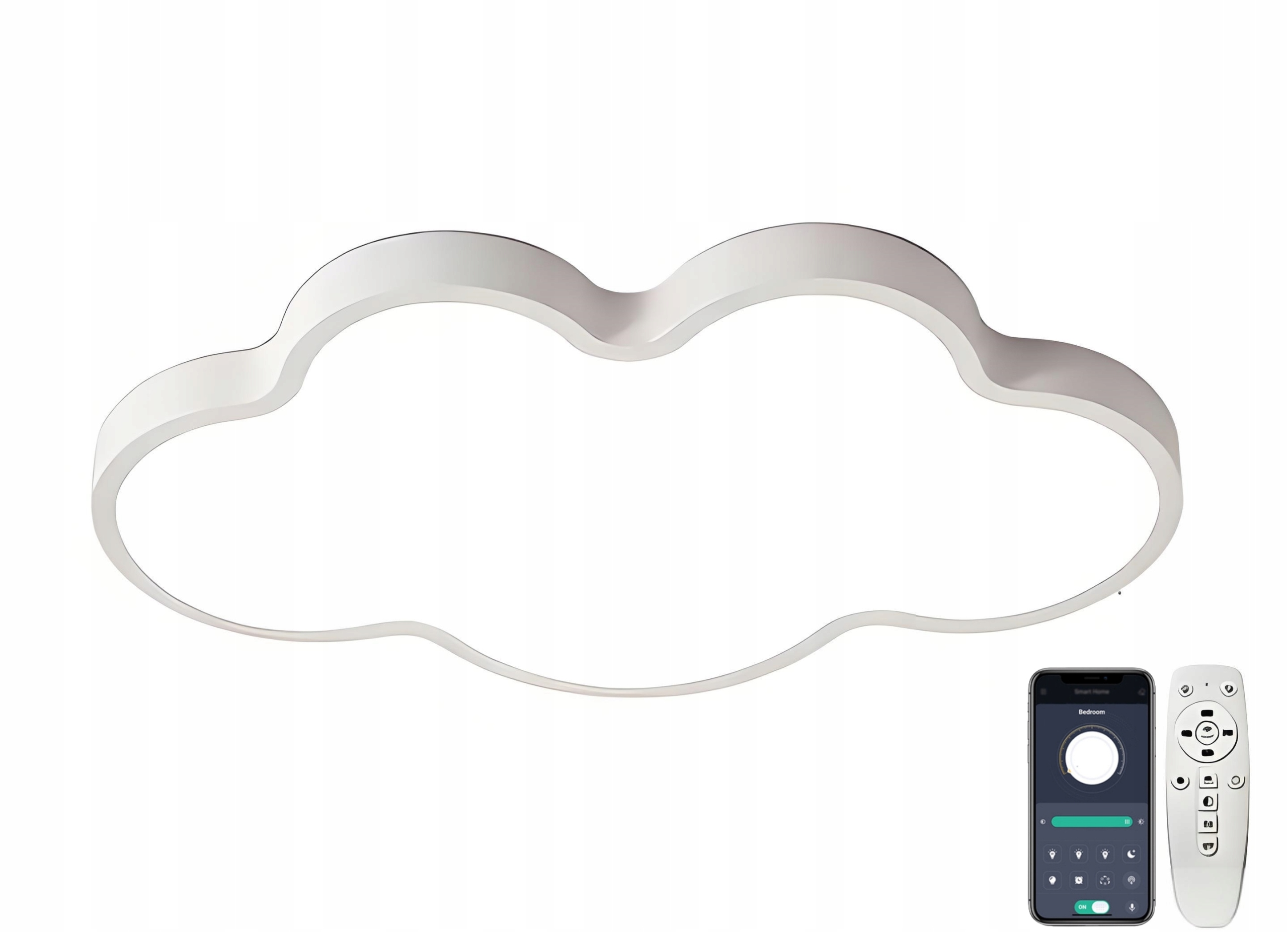 Cloud Stropná Lampa Stropné Svietidlo Led Mrak Lighting Biela S Diaľkovým Ovládačom Do Obývačky