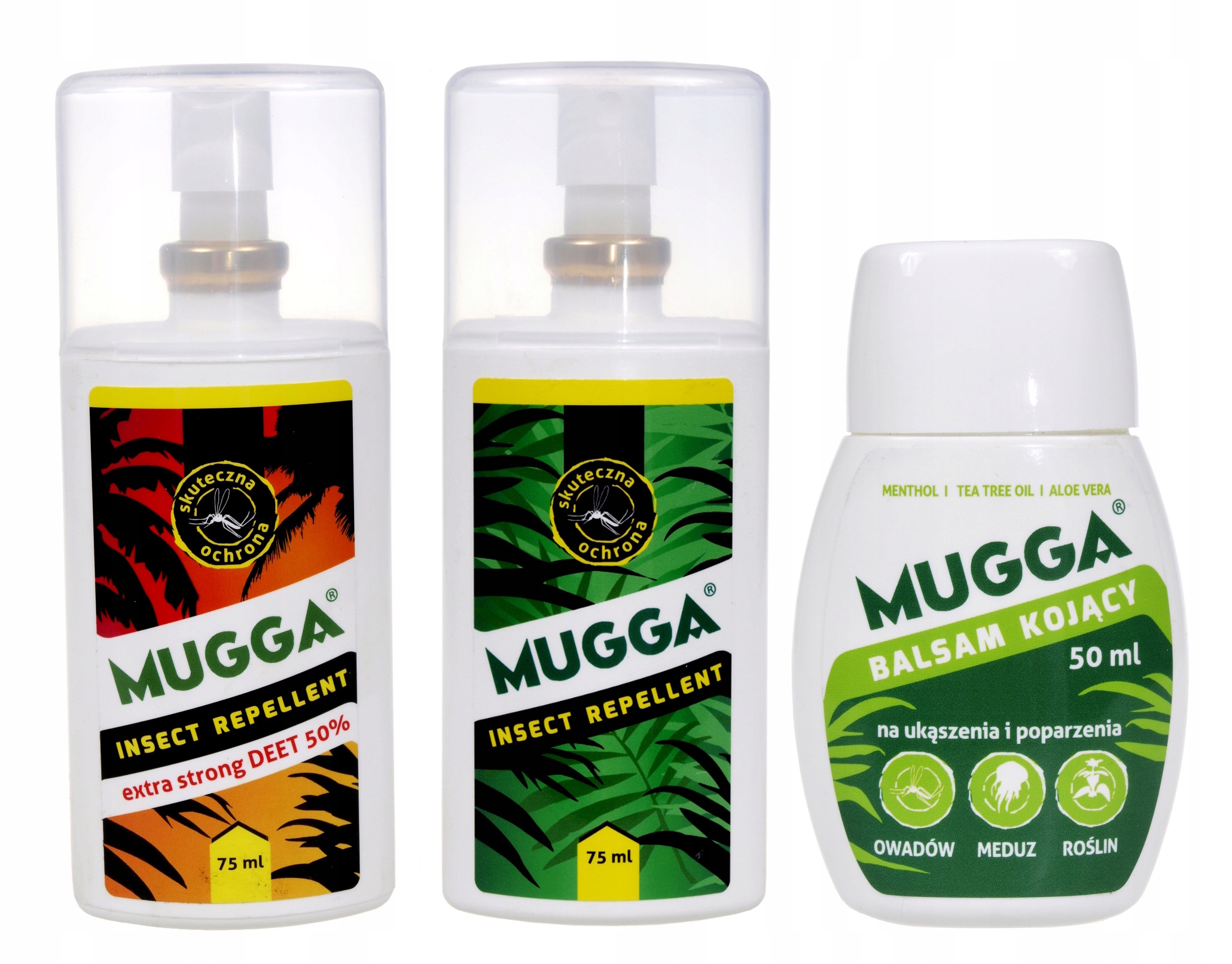 

Zestaw 2X Mugga 50% 9,5% Deet Rodzinny Balsam