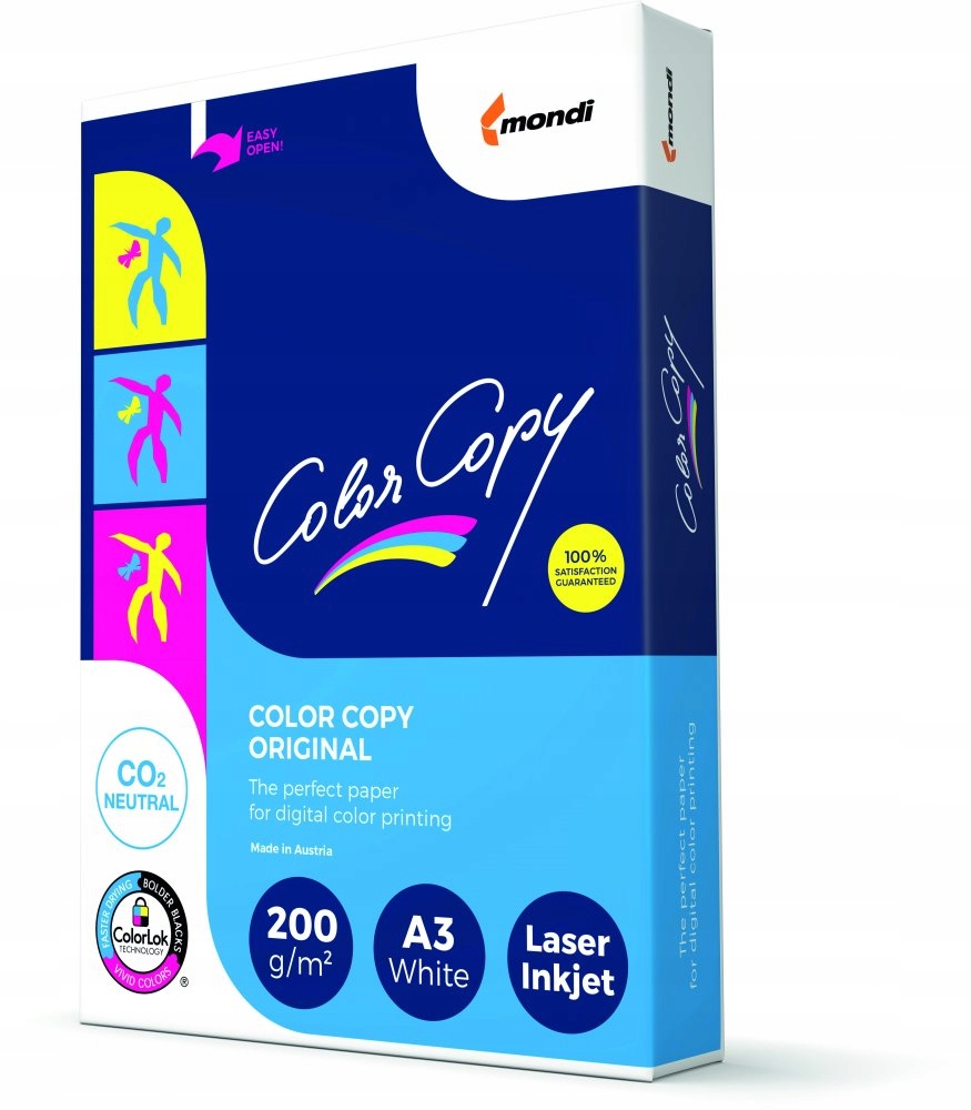 Papier satynowany A3 200g/m2 250 arkuszy biały