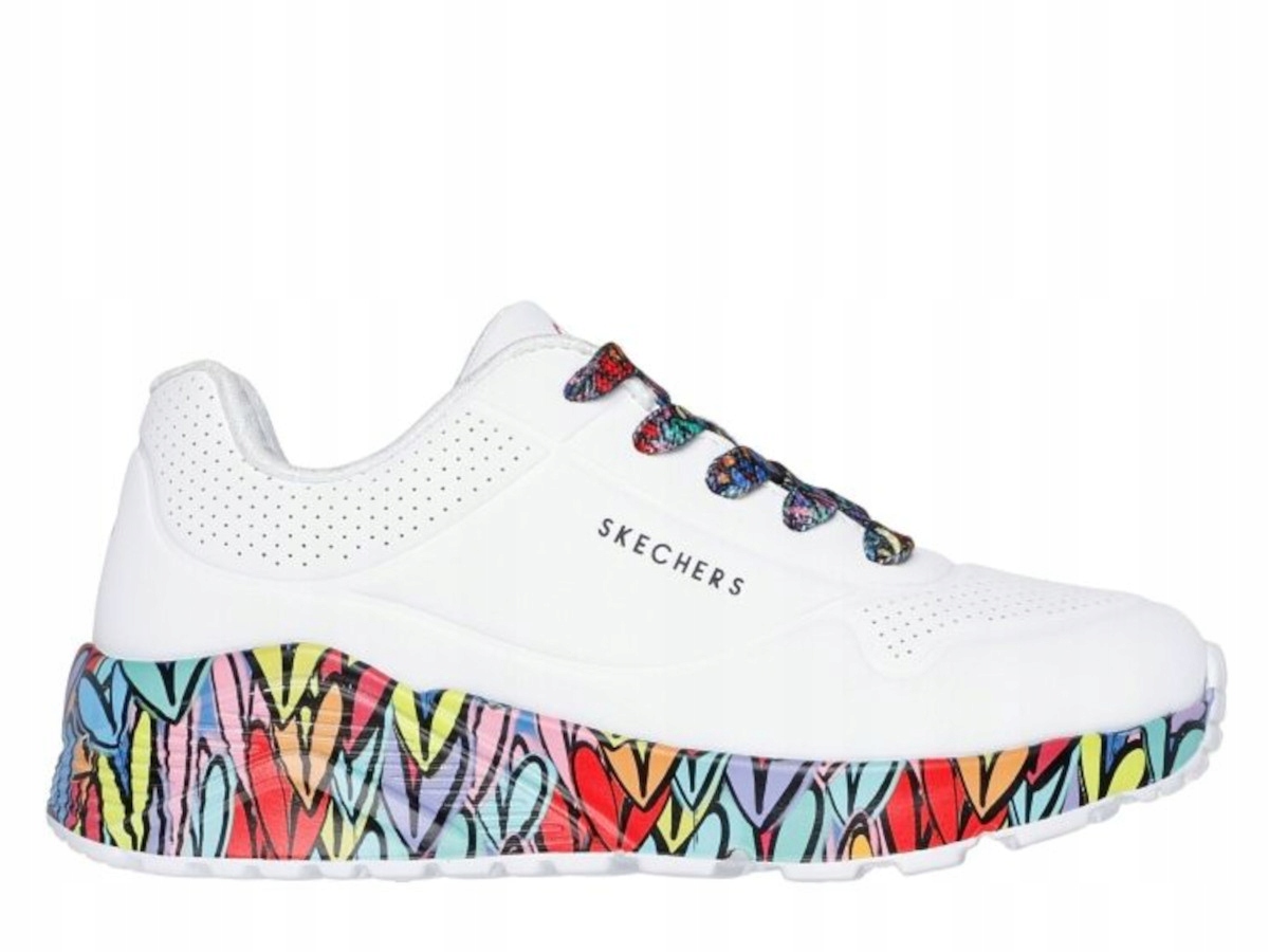 Buty dziecięce Skechers 314088LWMLT Uno Lite-subtle Love Białe 39,5