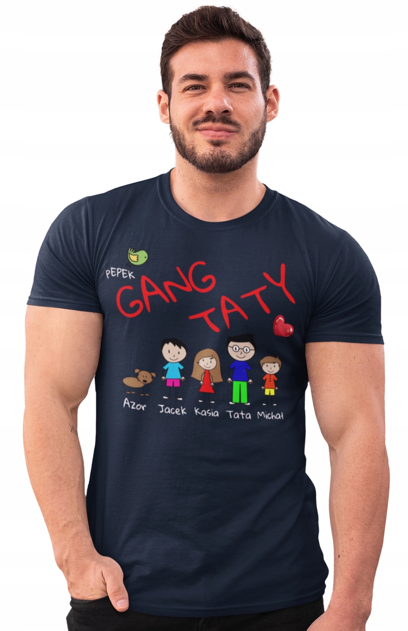 

T-shirt Dzień Taty Ojca Mój Projekt Imiona