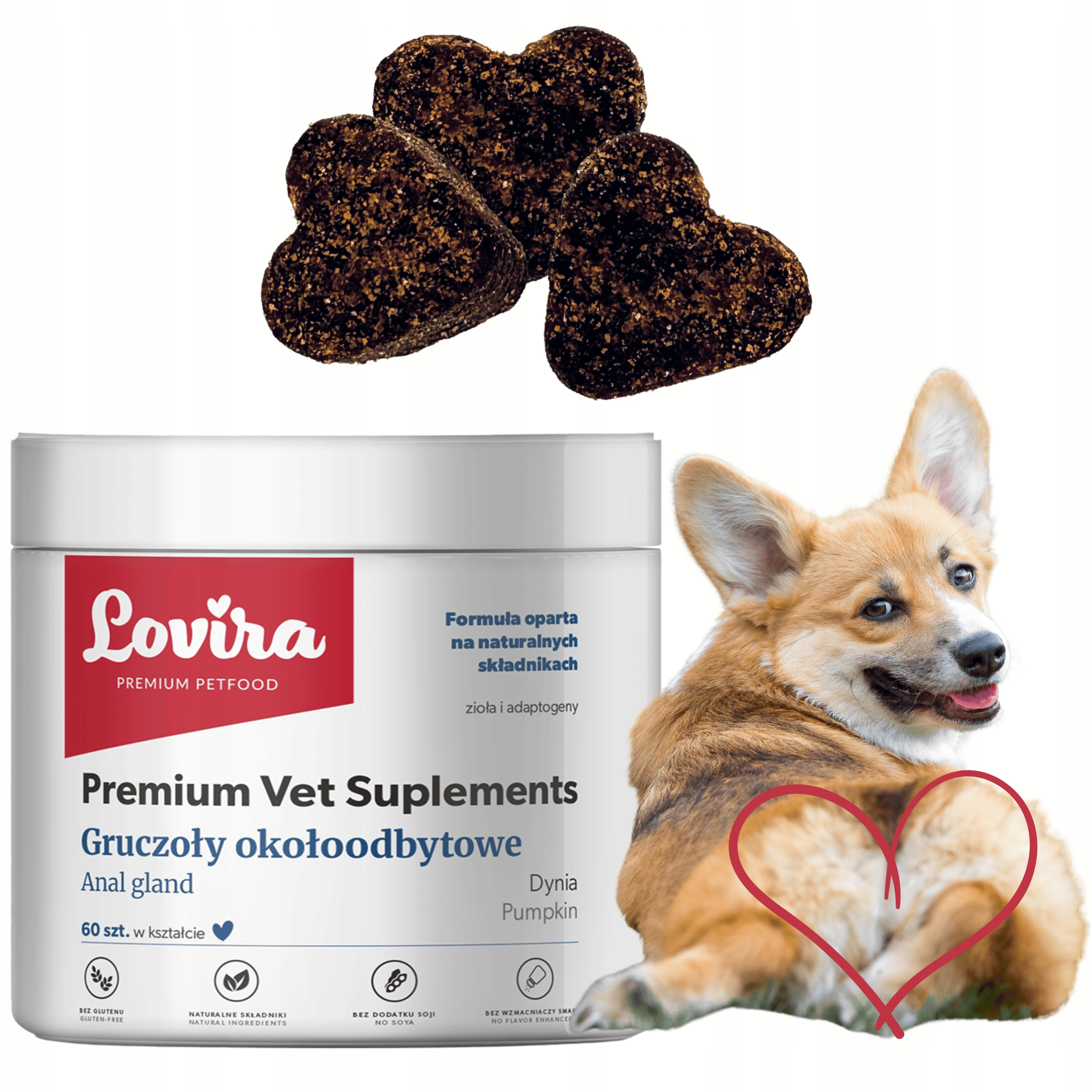 Levně Doplňky Pro Psa na žlázky 60 příchutí Kuřecího Masa