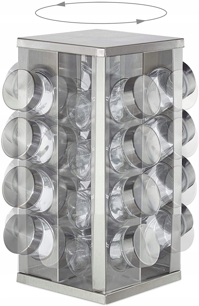 PRZYPRAWNIK OBROTOWY STOJAK 17 EL. NA SÓL PIEPRZ Marka Rossner