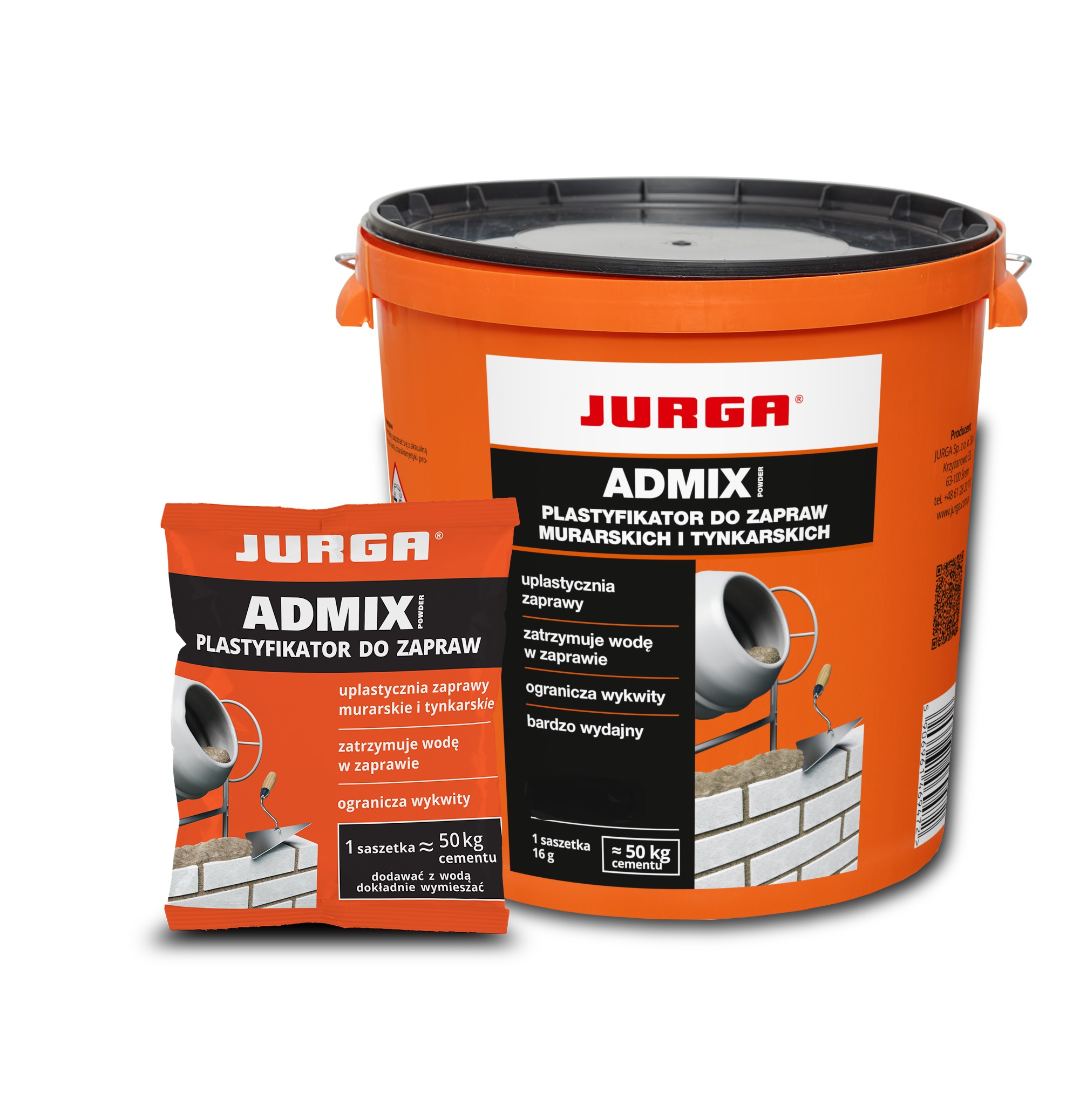 

Plastyfikator w proszku 50 szt Admix Powder Jurga