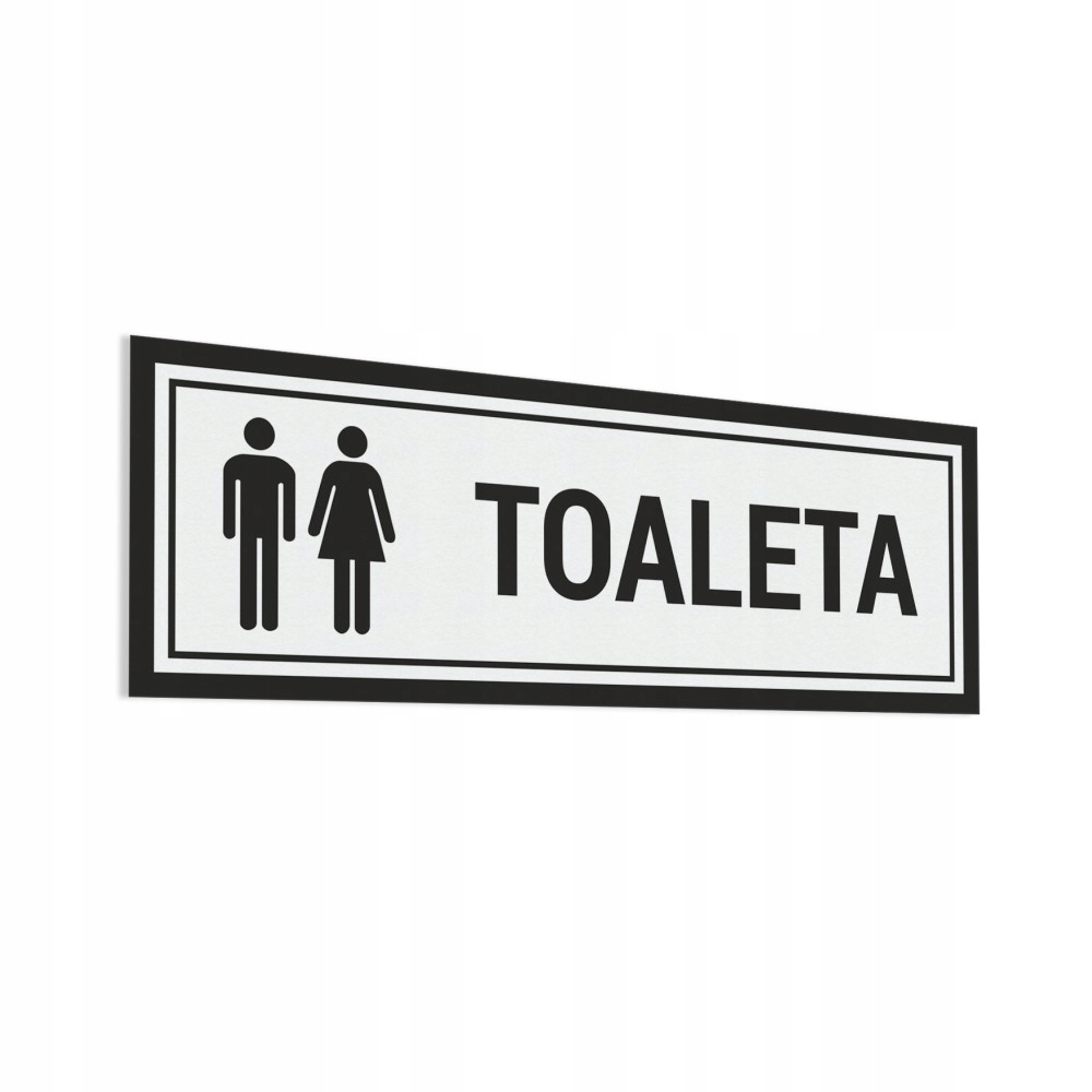 

Naklejka na drzwi Toaleta 10x30