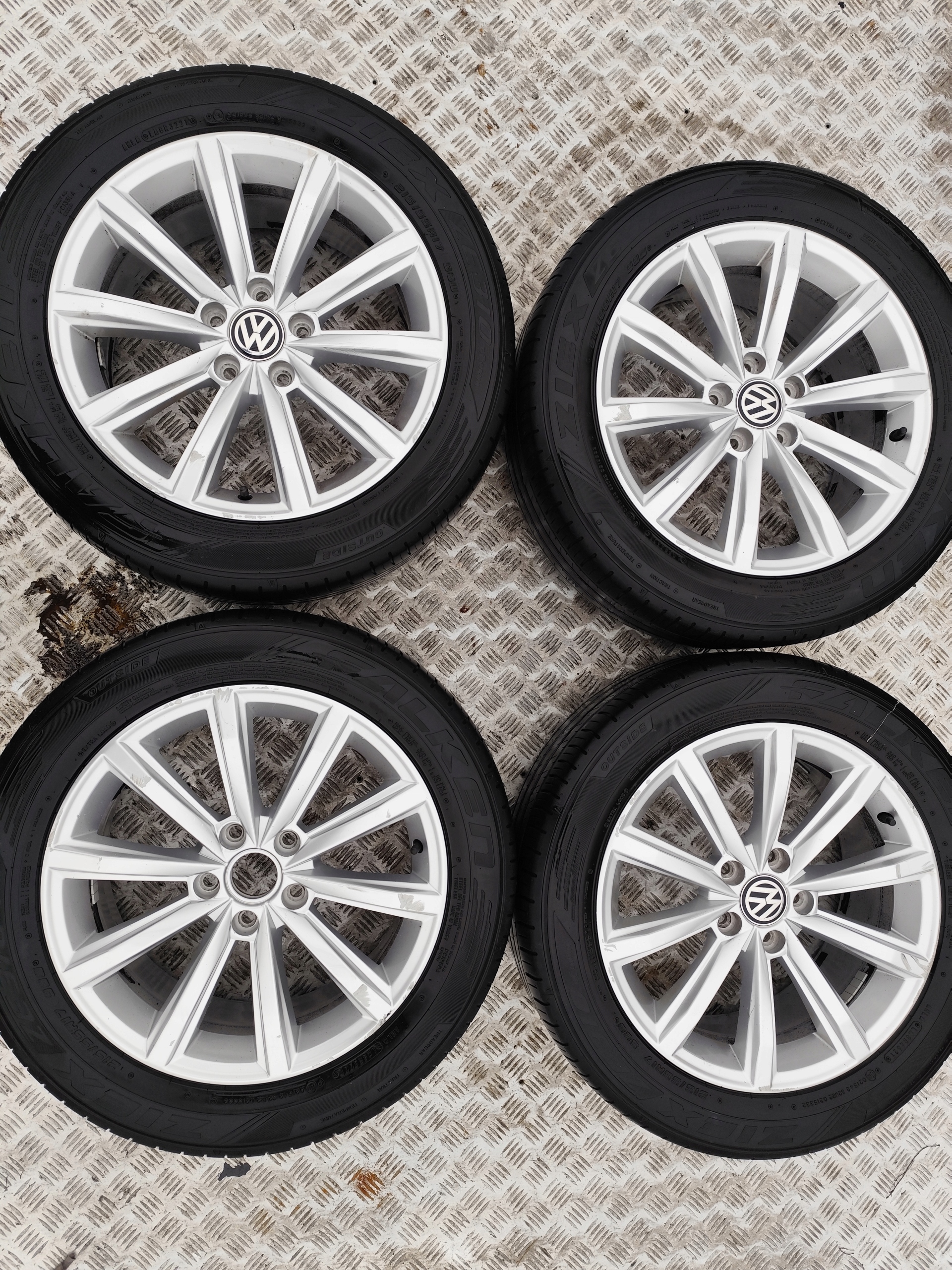VW PASSAT B8 wheels ALU discs 215/55/17
