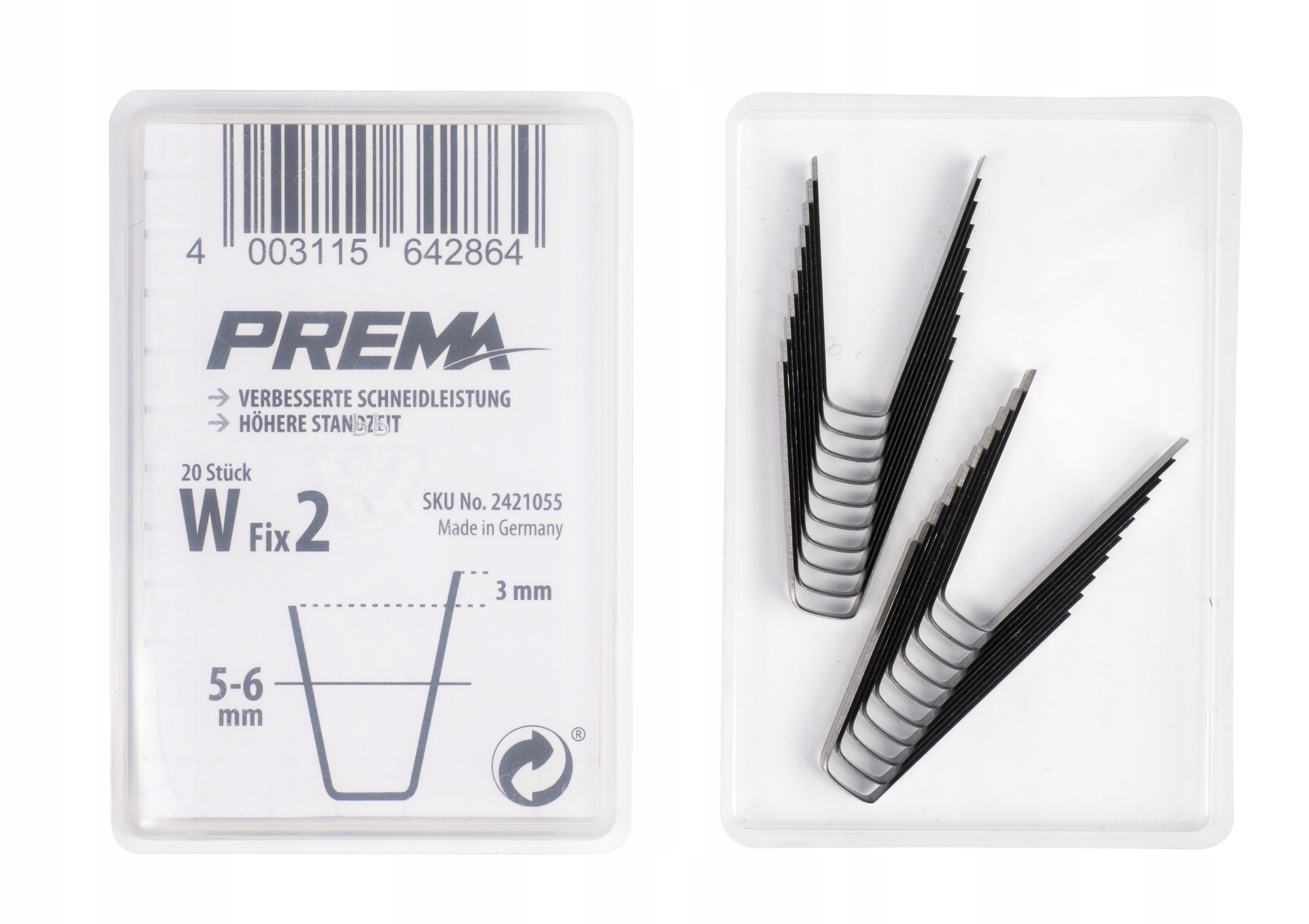 

Nożyki do nacinarki W2, 5-6mm Prema Cutter 20szt