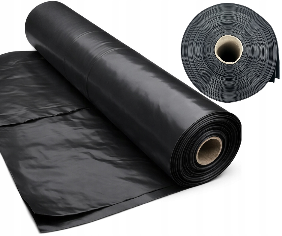 Folia czarna Budowlana Gruba 5x20m 0,5mm 100m² Mocna Posadzki Atest