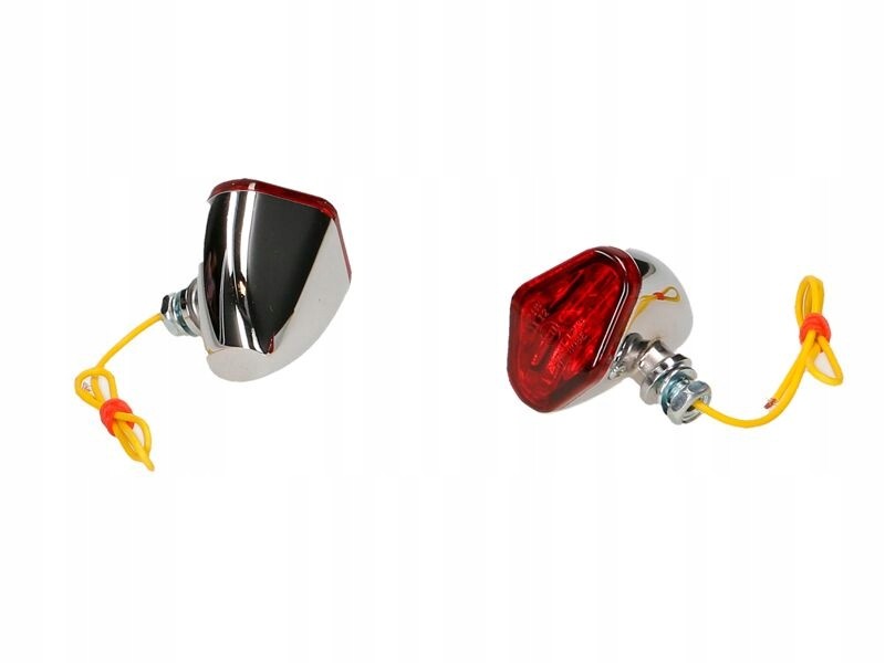 MOTRIX-8939 - ХРОМОВАНІ МЕТАЛЕВІ РОМБИ ЧЕРВОНИЙ МАРКЕР ЛАМПИ