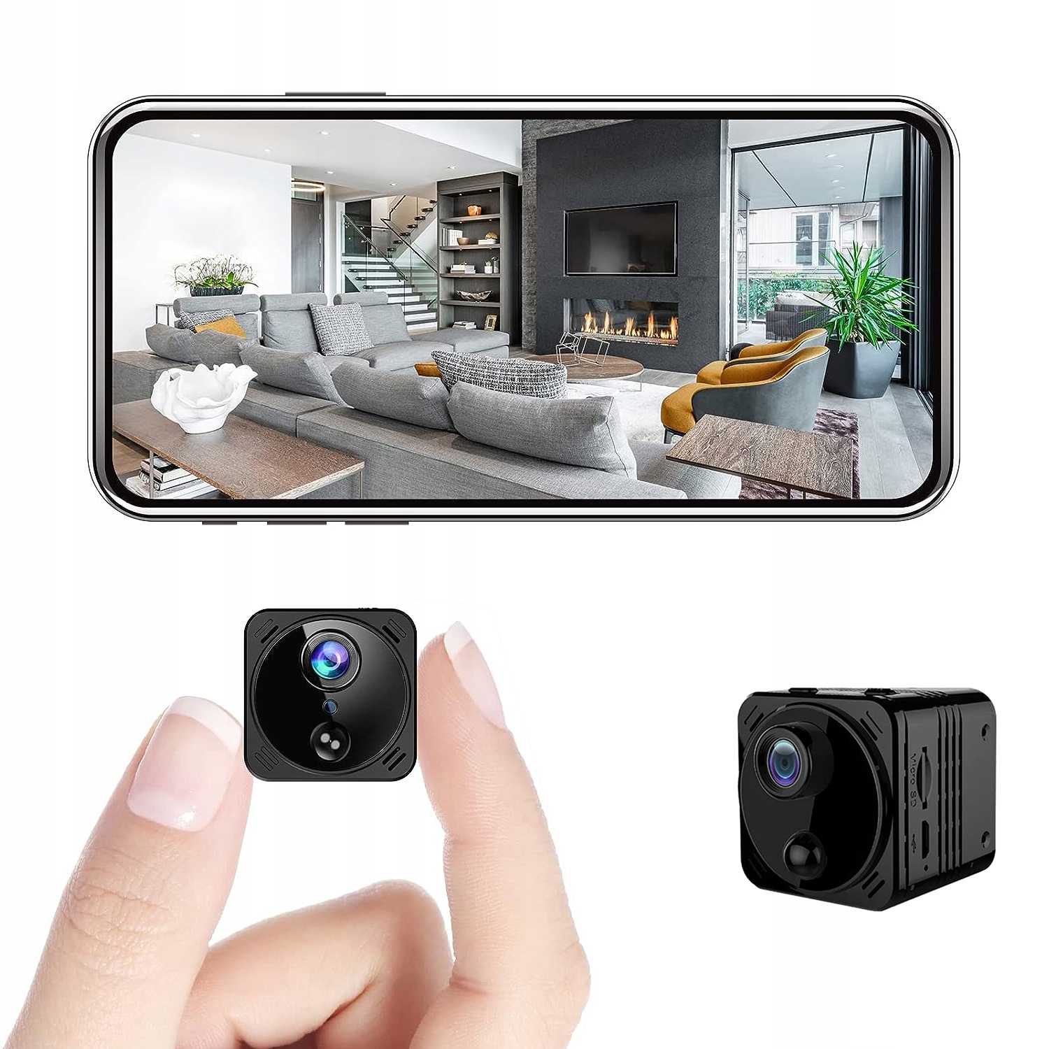 Mini Špióní Kamera Bezpečnostní Kamera 4K Wifi Dohledová Kamera Pro Vnitřní Použití