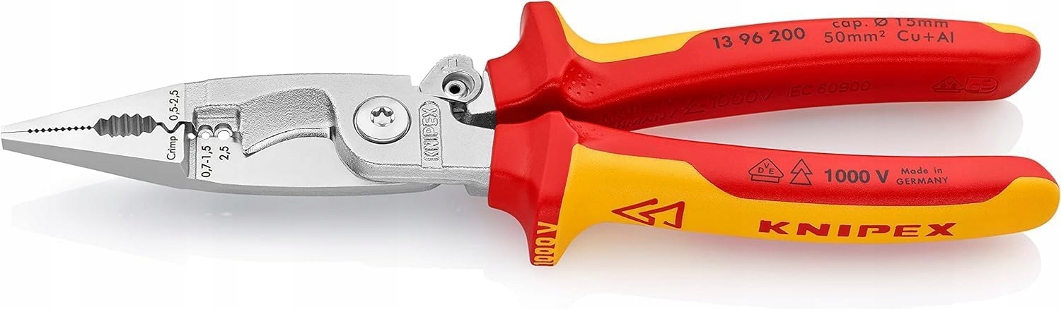 Kliešte pre elektrikárov Knipex 13 86 200