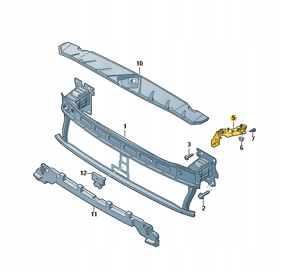 ŚLIZG MOCOWANIE UCHWYT ZDERZAKA PRZÓD PRAWY AUDI Q2 ASO ORYGINAŁ