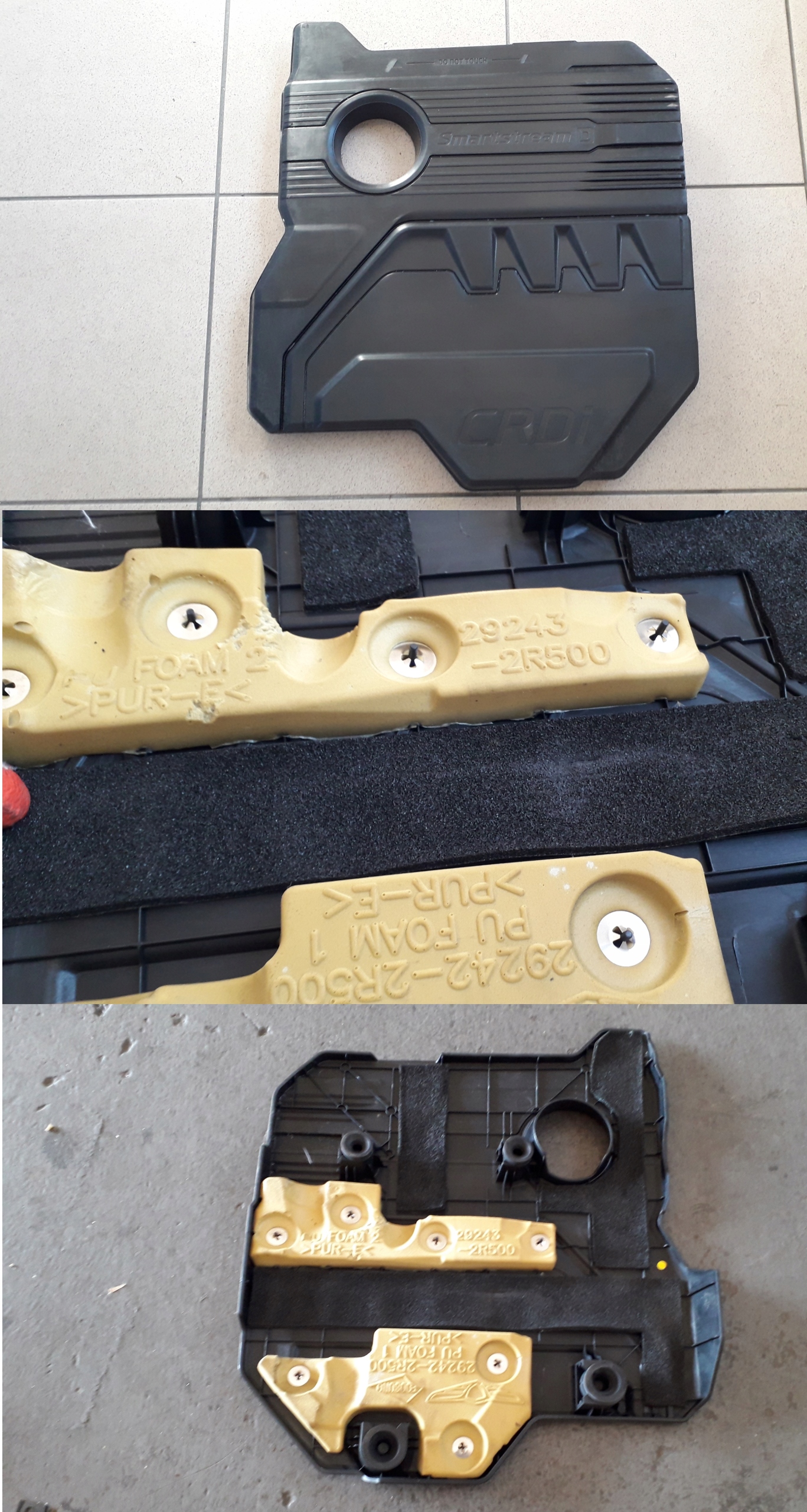 29243-2R500 29242-2R500 - Hyundai GENESIS G80 II GV80 CRDi защита двигателя