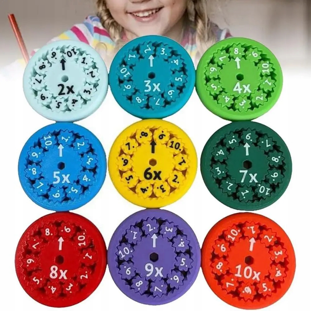 MATEMATYCZNY SPINNER NAUKA DODAWANIA ODEJMOWANIA DLA DZIECI 9 SZTUK ZESTAW