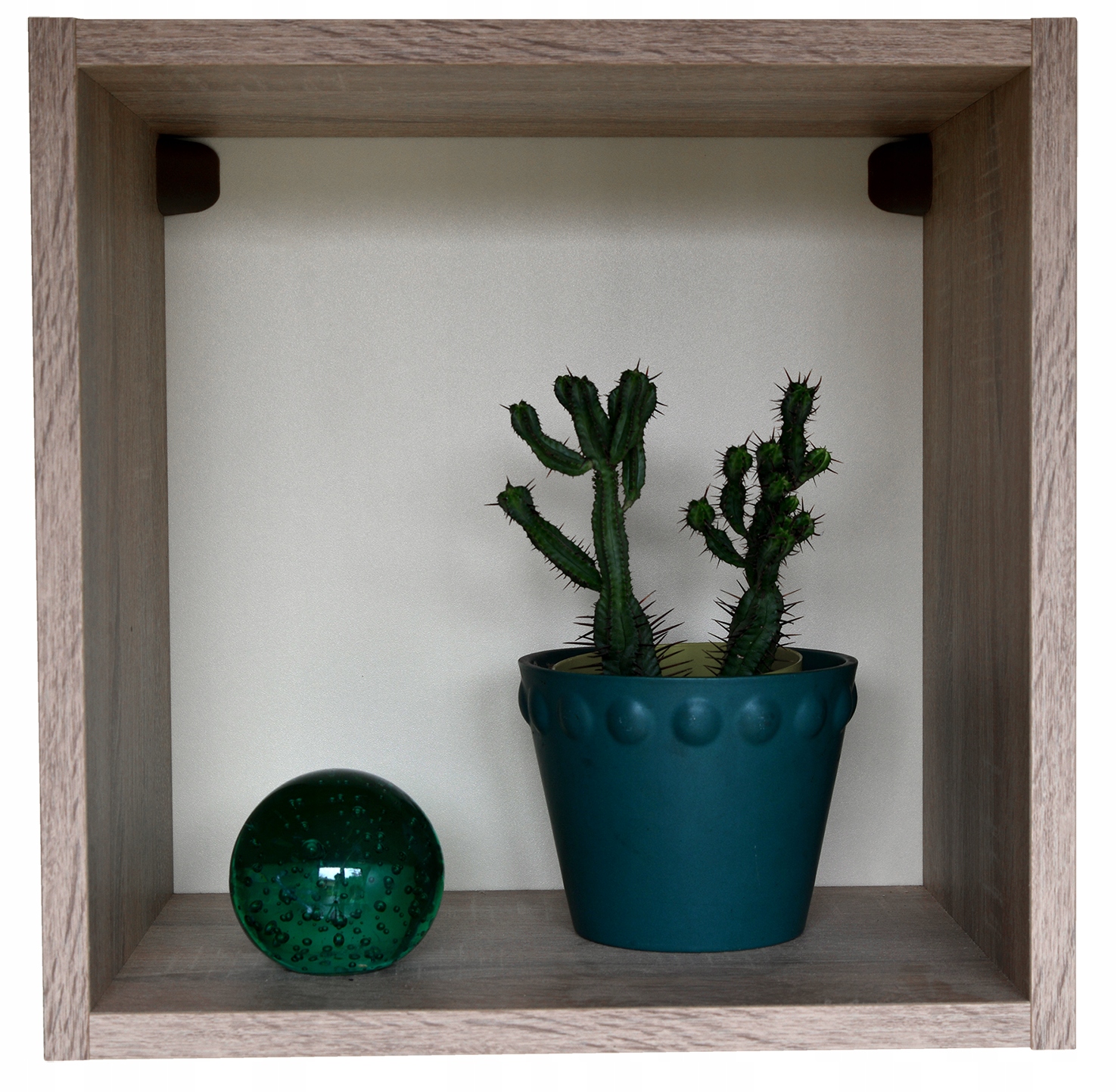 KUBIK PÓŁKA ŚCIENNA WISZĄCA DĄB SONOMA 30X30