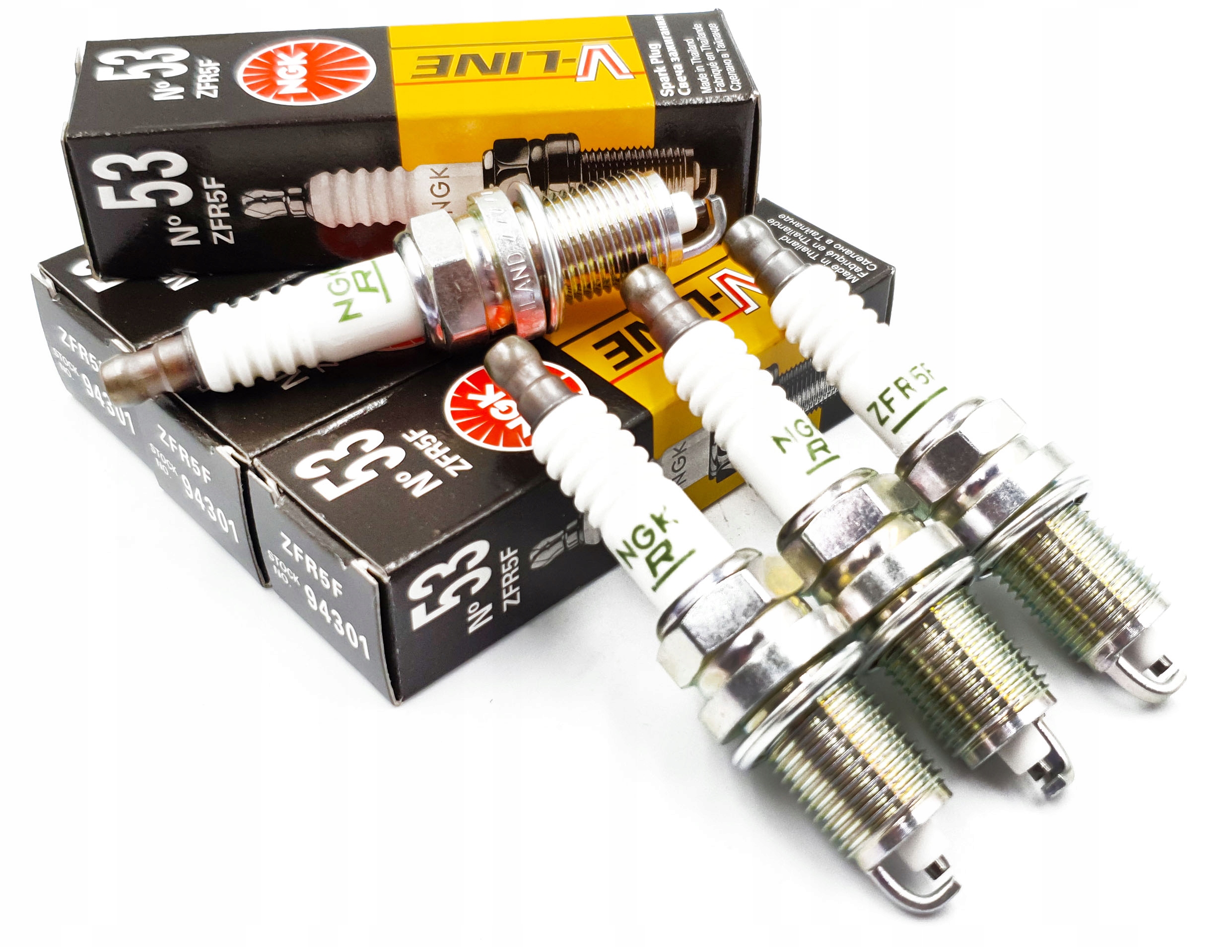 NGK ŚWIECE ZAPŁONOWE V-LINE53 94301 4 SZTUKI 94301 za 64 zł z Banino - Allegro.pl - (12107603666)