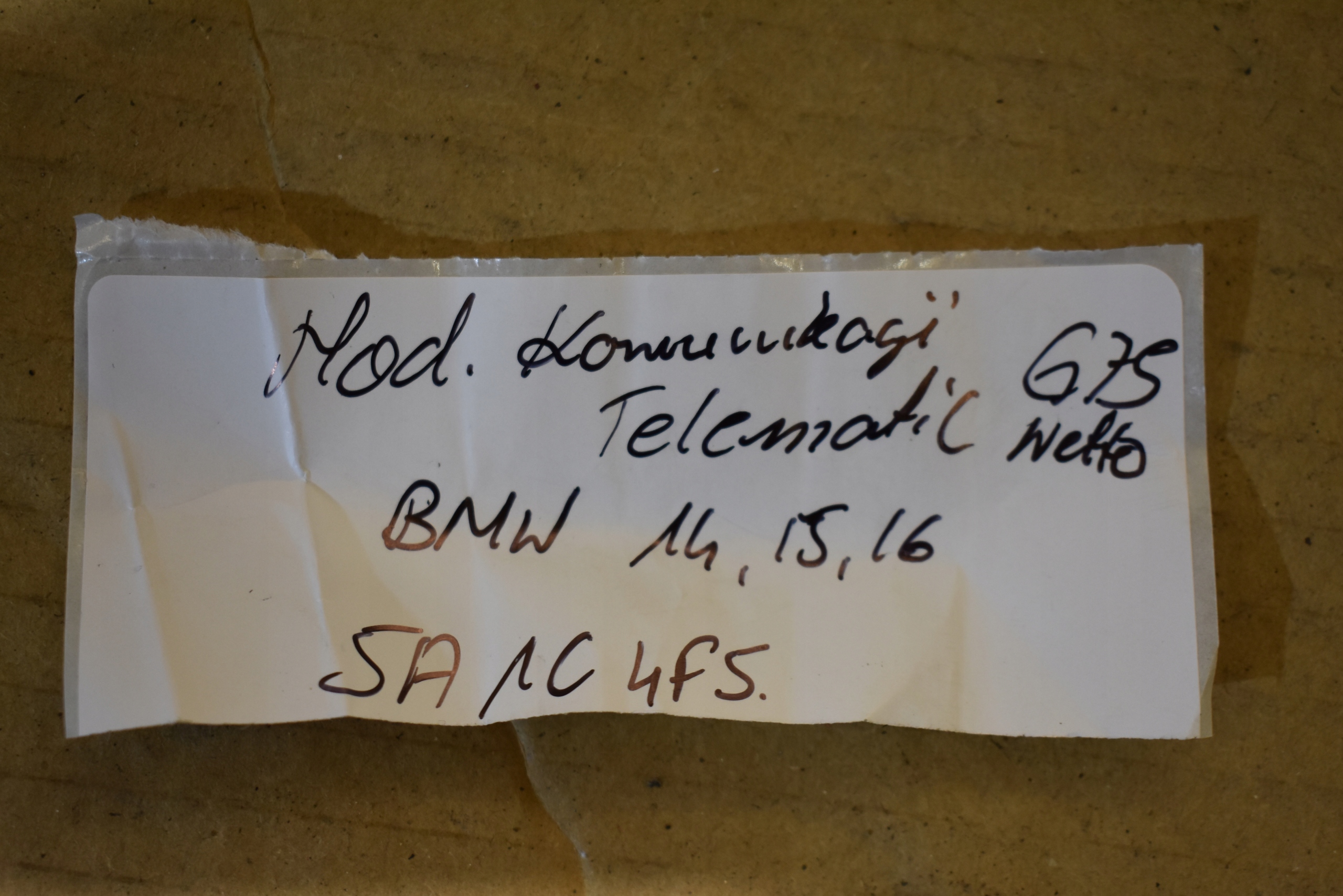 IDEALNY modulo TELEMATIC TELEMATIK BMW G14 G15 G16 1