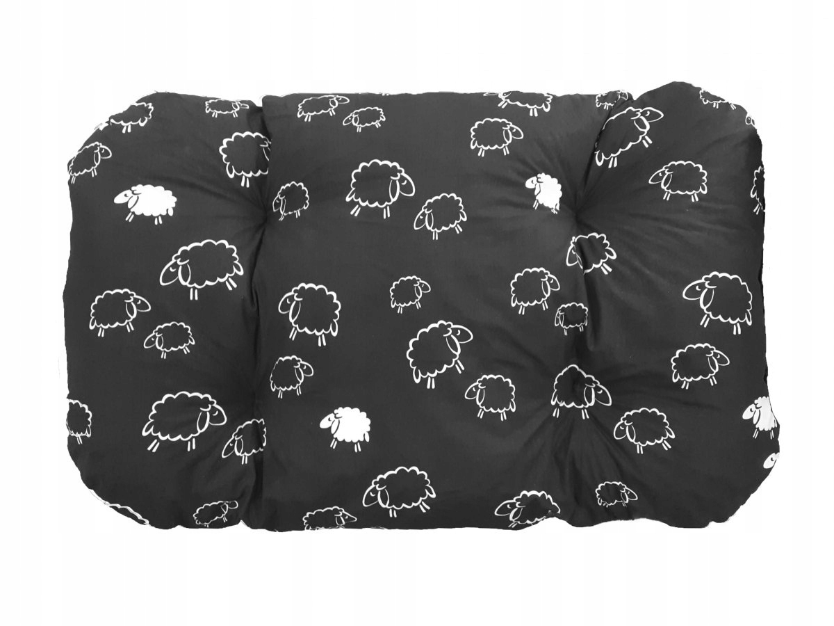 

Legowisko dla psa 100x60 cm Baranki czarne