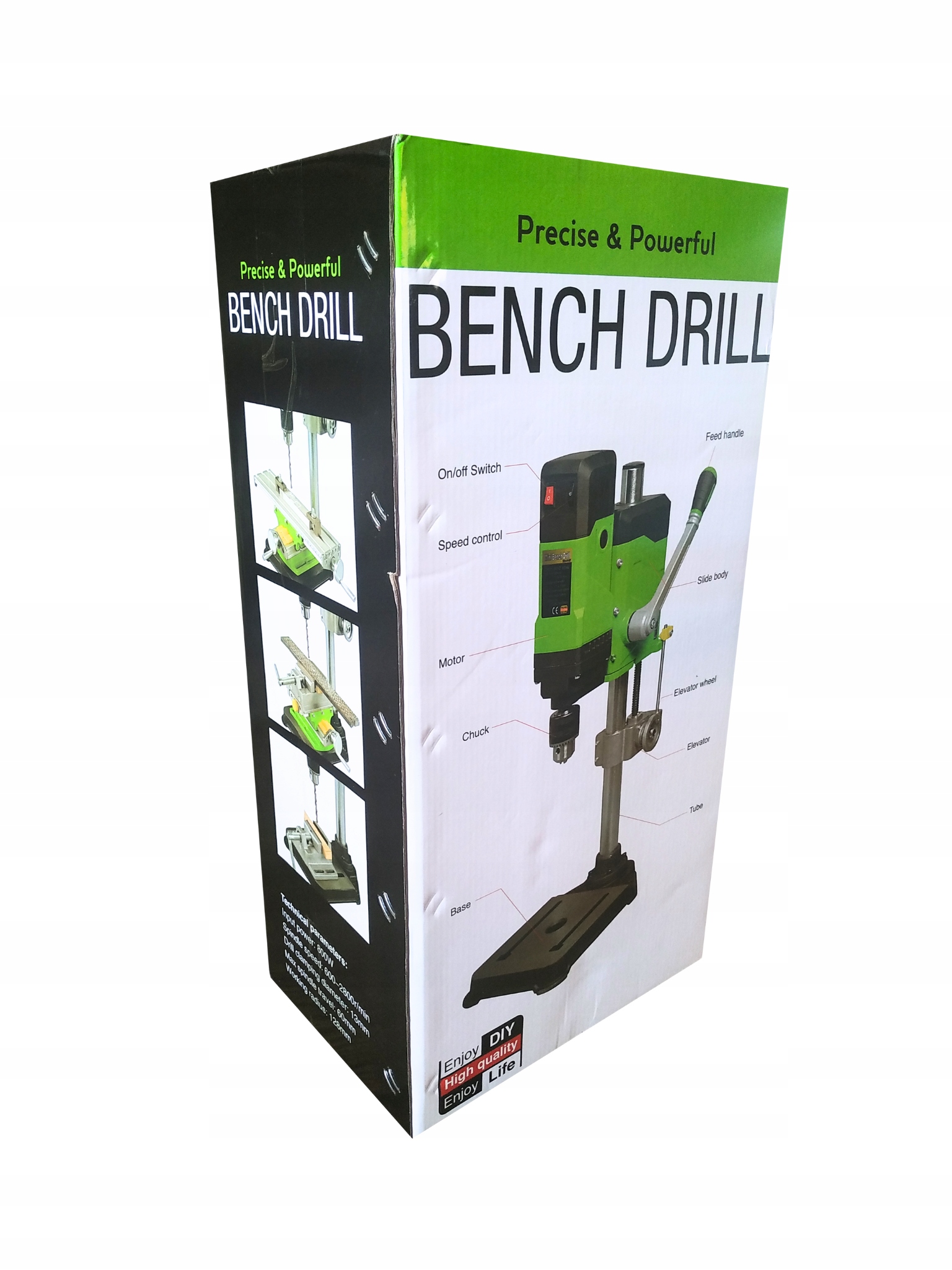 WIERTARKA KOLUMNOWA STOŁOWA 800W DO DREWNA I STALI Typ uchwytu zębaty